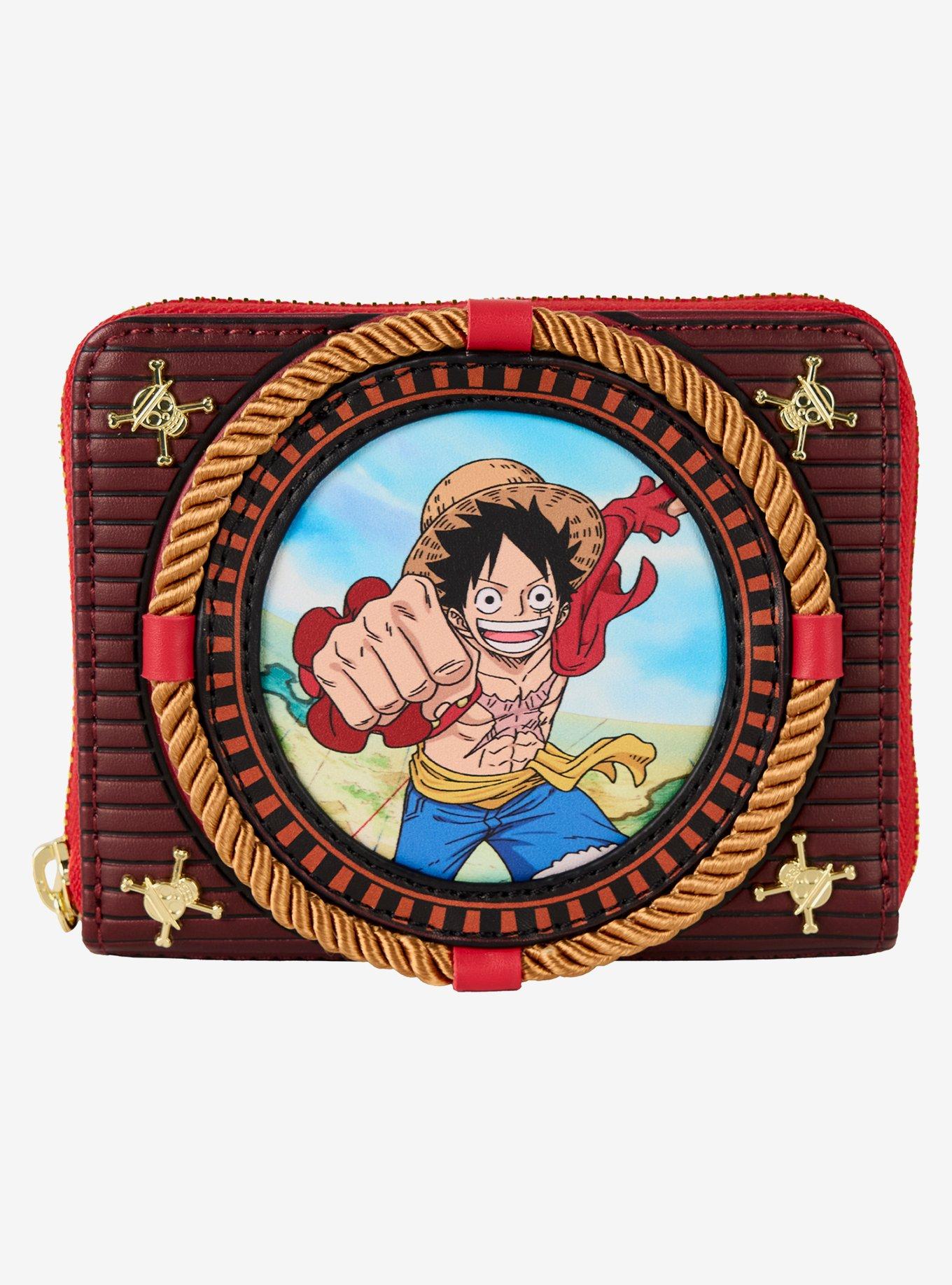 Loungefly One Piece Monkey D. Luffy Frame Small Zip Wallet, , hi-res