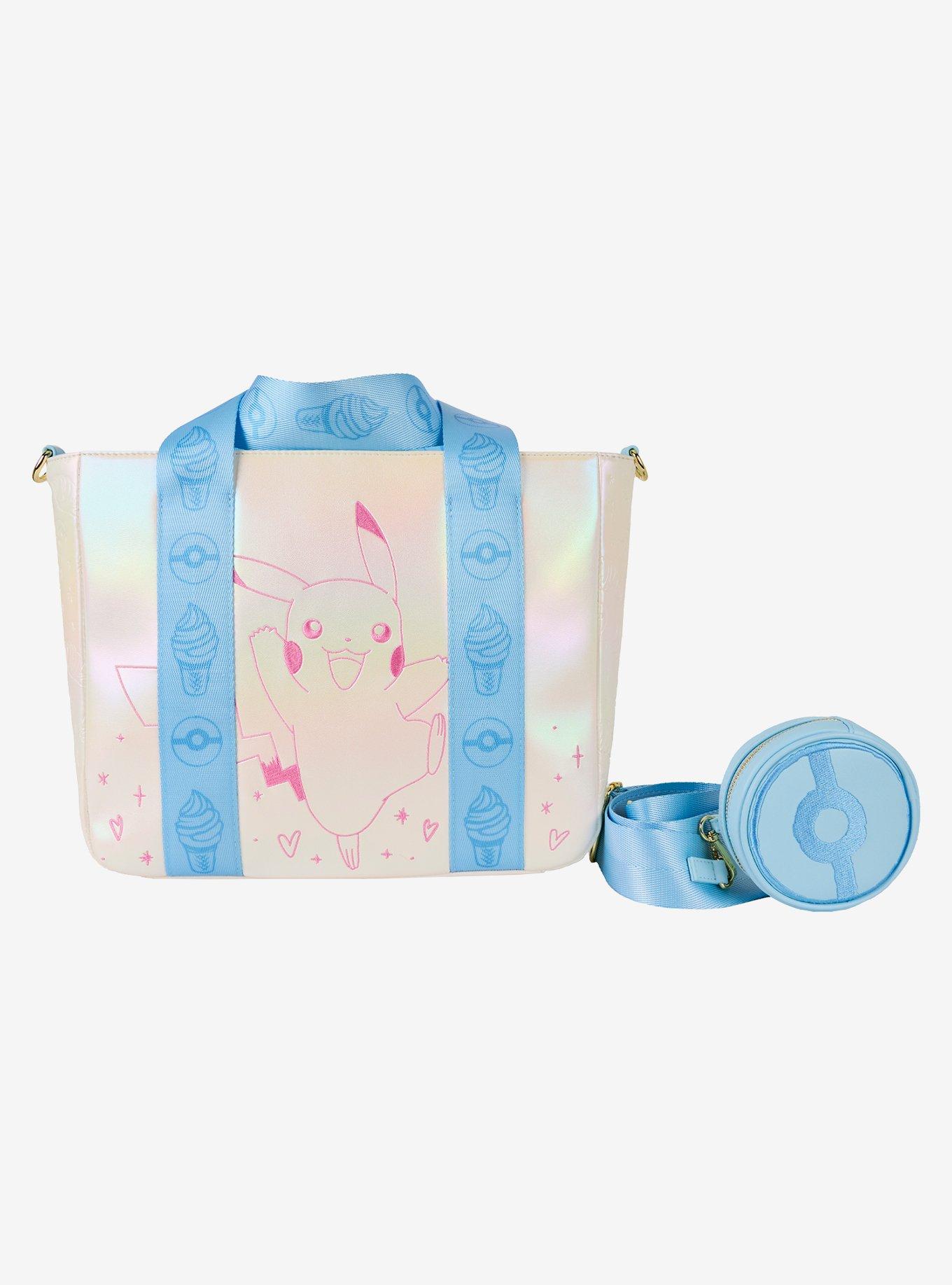 Loungefly Pokémon Pikachu Iridescent Desserts Crossbody Tote with Coin Purse, , hi-res