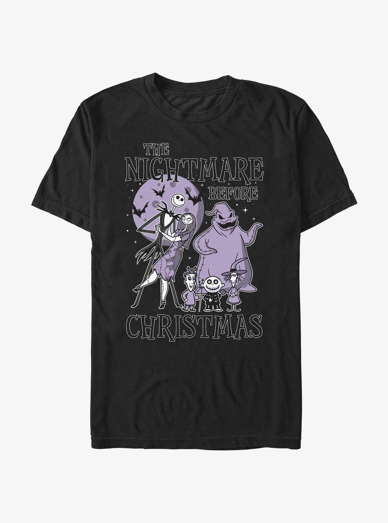 Disney The Nightmare Before Christmas Moonlight Horror T-Shirt, BLACK, hi-res