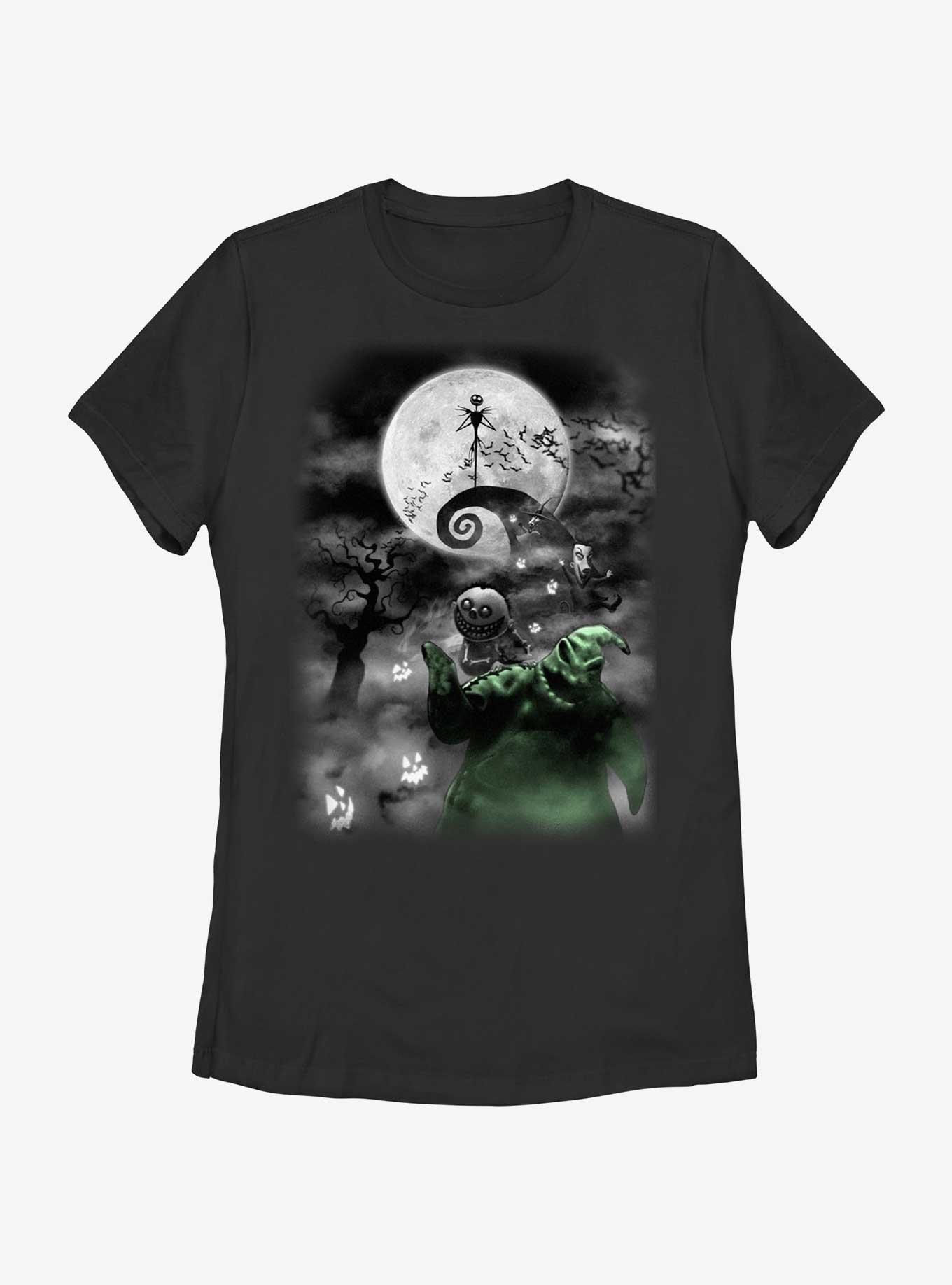 Disney The Nightmare Before Christmas Night Sky Moon Womens T-Shirt, , hi-res