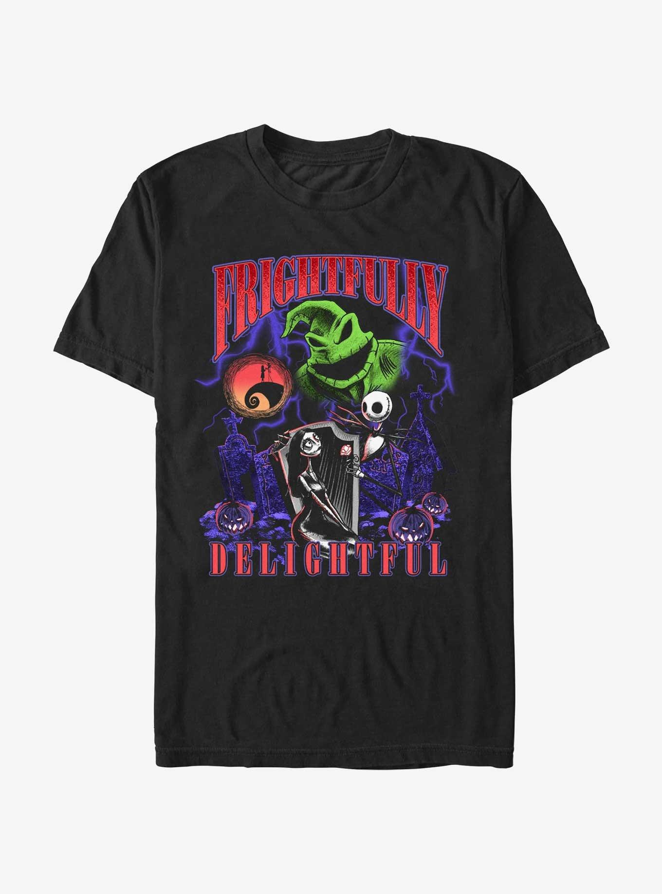 Disney The Nightmare Before Christmas Frightfully Delightful T-Shirt, BLACK, hi-res