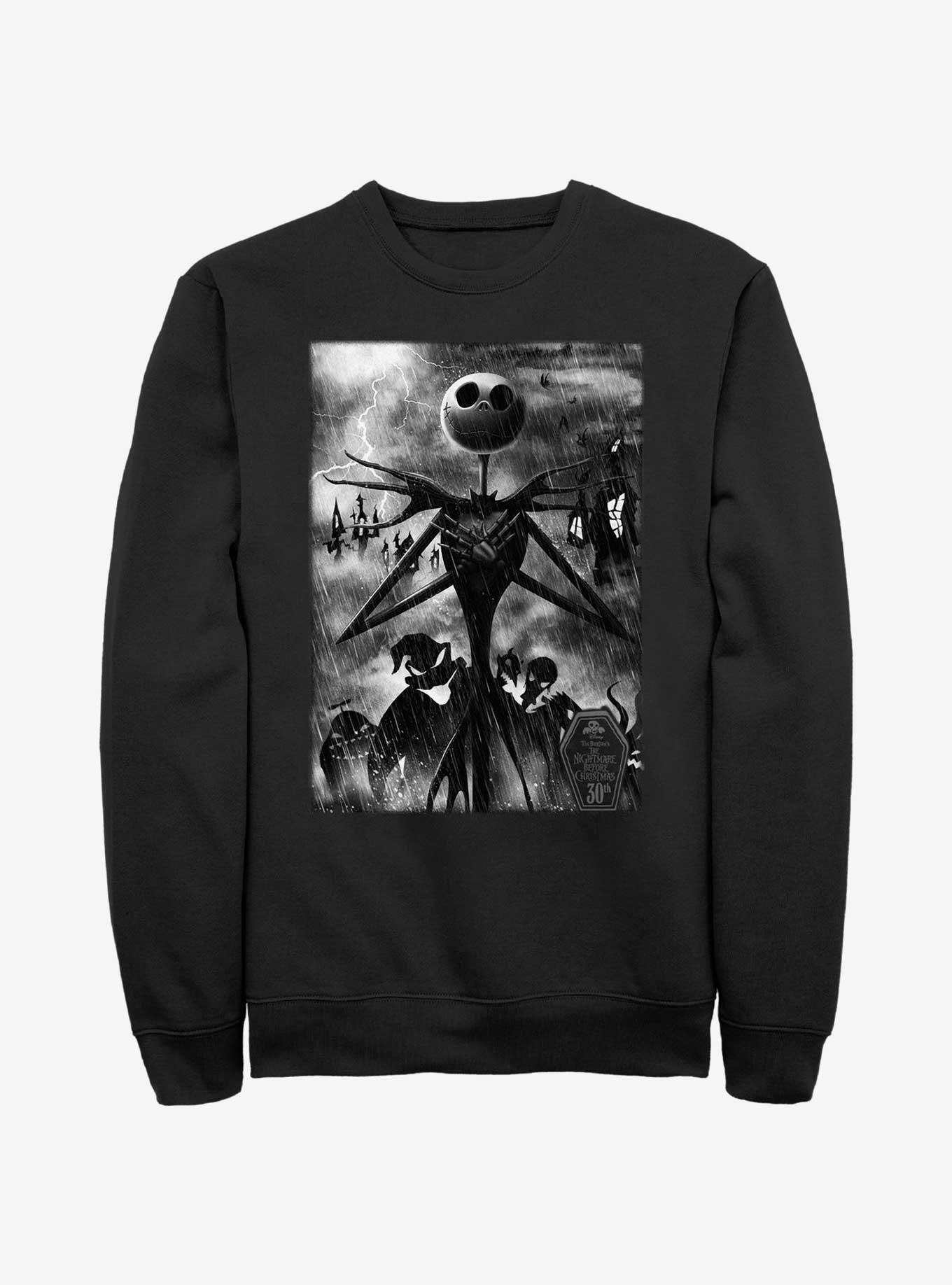 Disney The Nightmare Before Christmas Nightmarish Sweatshirt, BLACK, hi-res