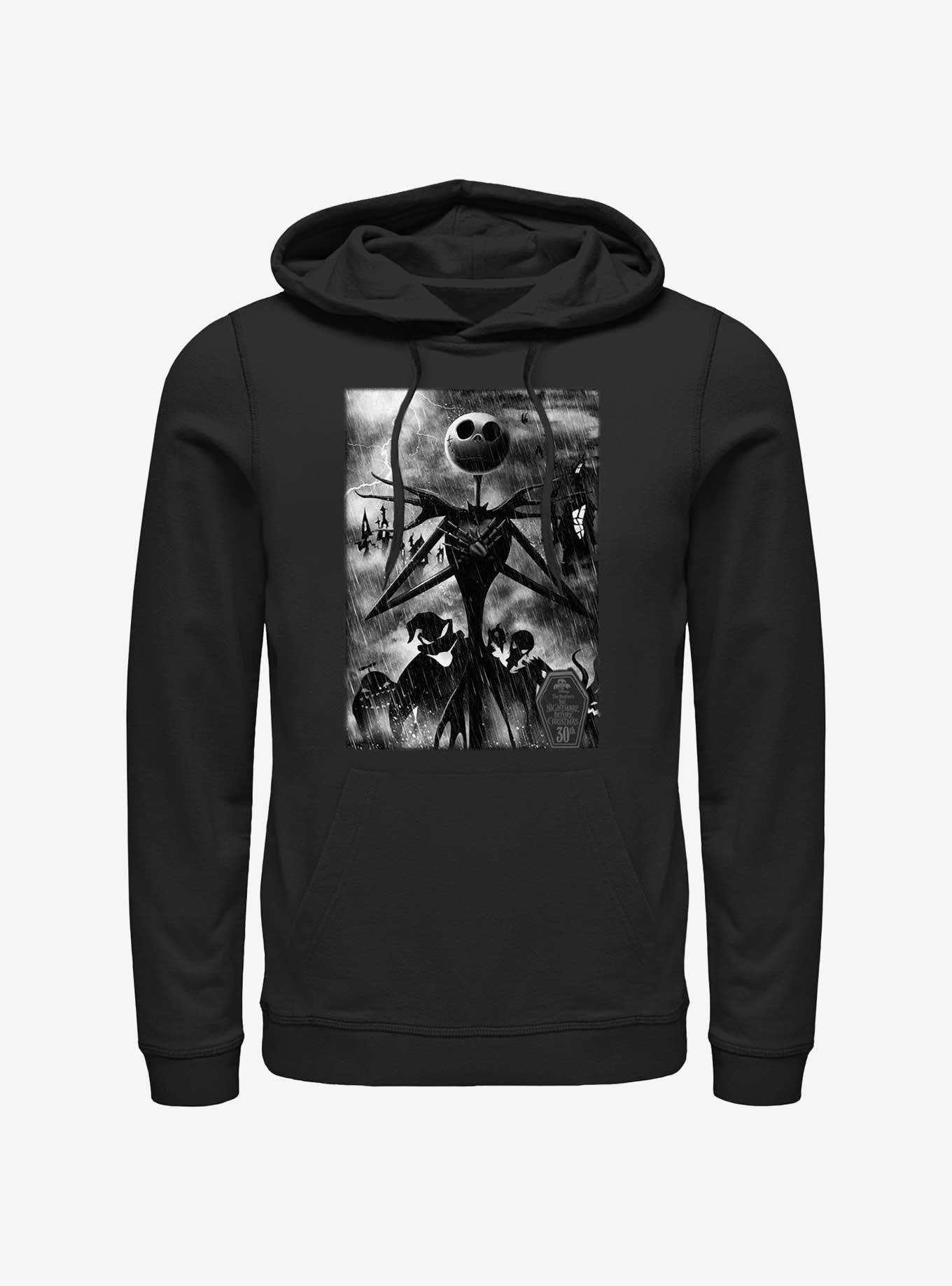 Disney The Nightmare Before Christmas Nightmarish Hoodie, BLACK, hi-res view 1
