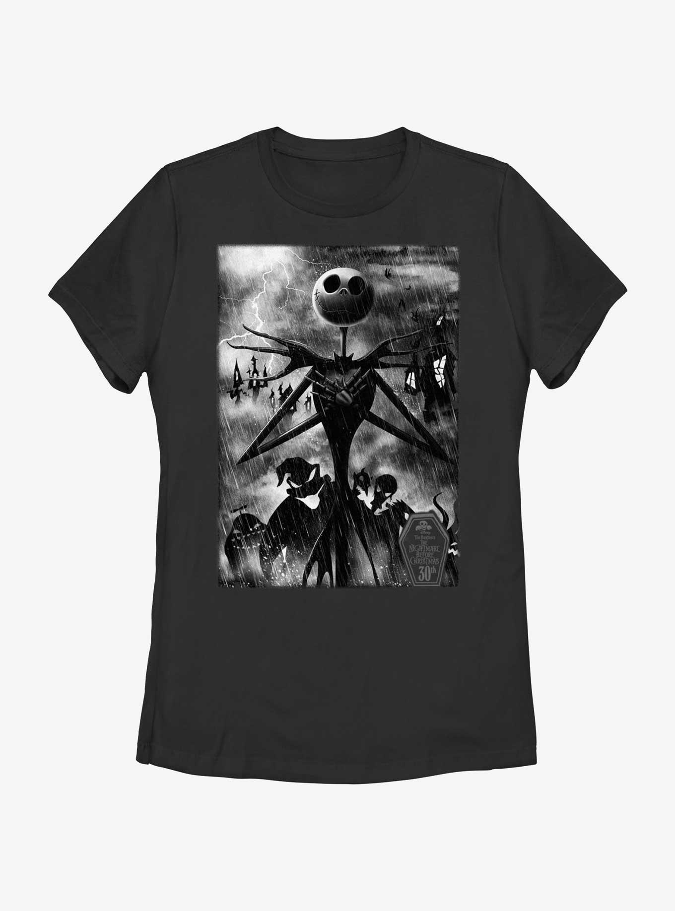 Disney The Nightmare Before Christmas Nightmarish Womens T-Shirt, BLACK, hi-res