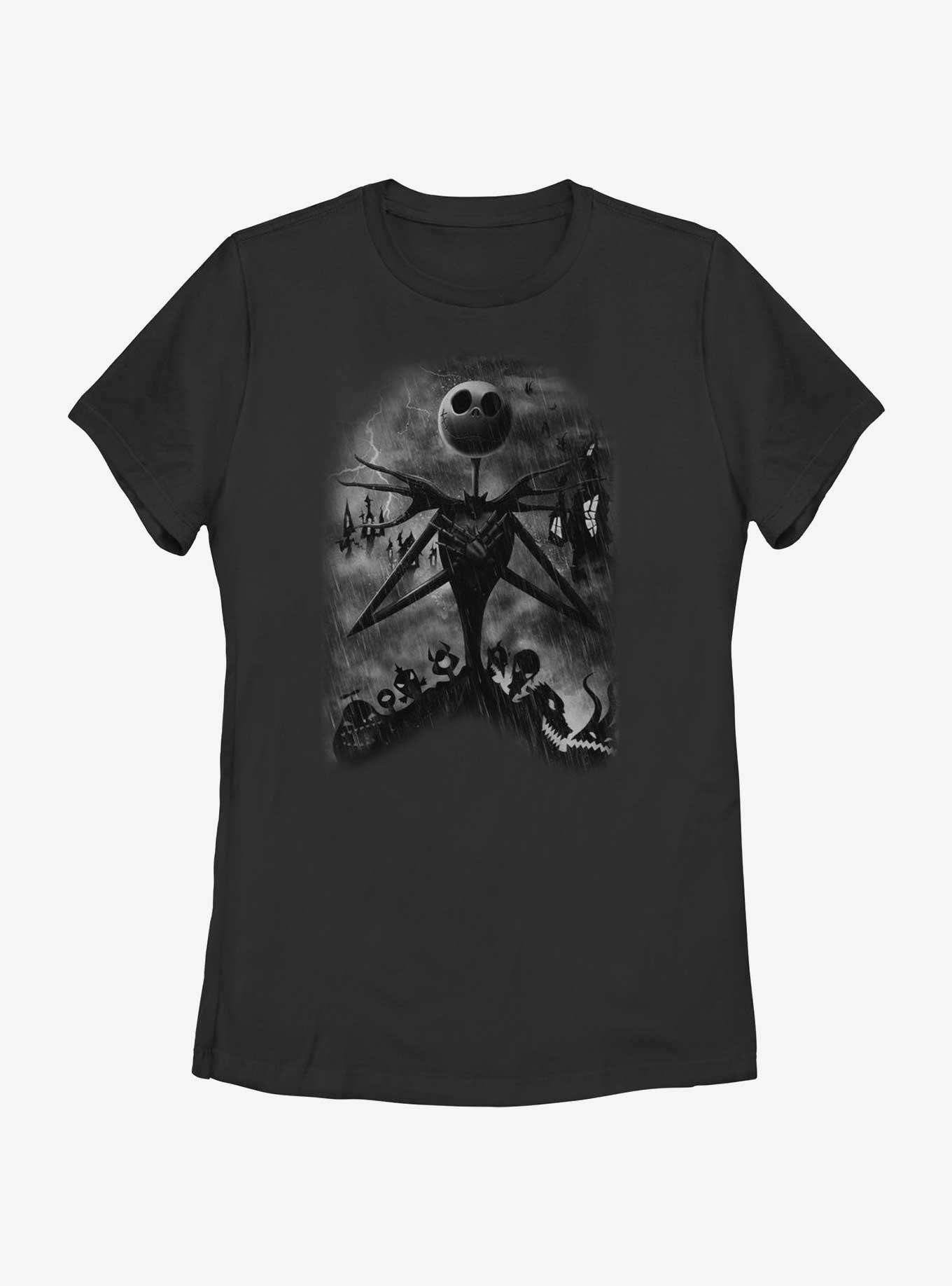 Disney The Nightmare Before Christmas Jack Night Sky Womens T-Shirt, , hi-res