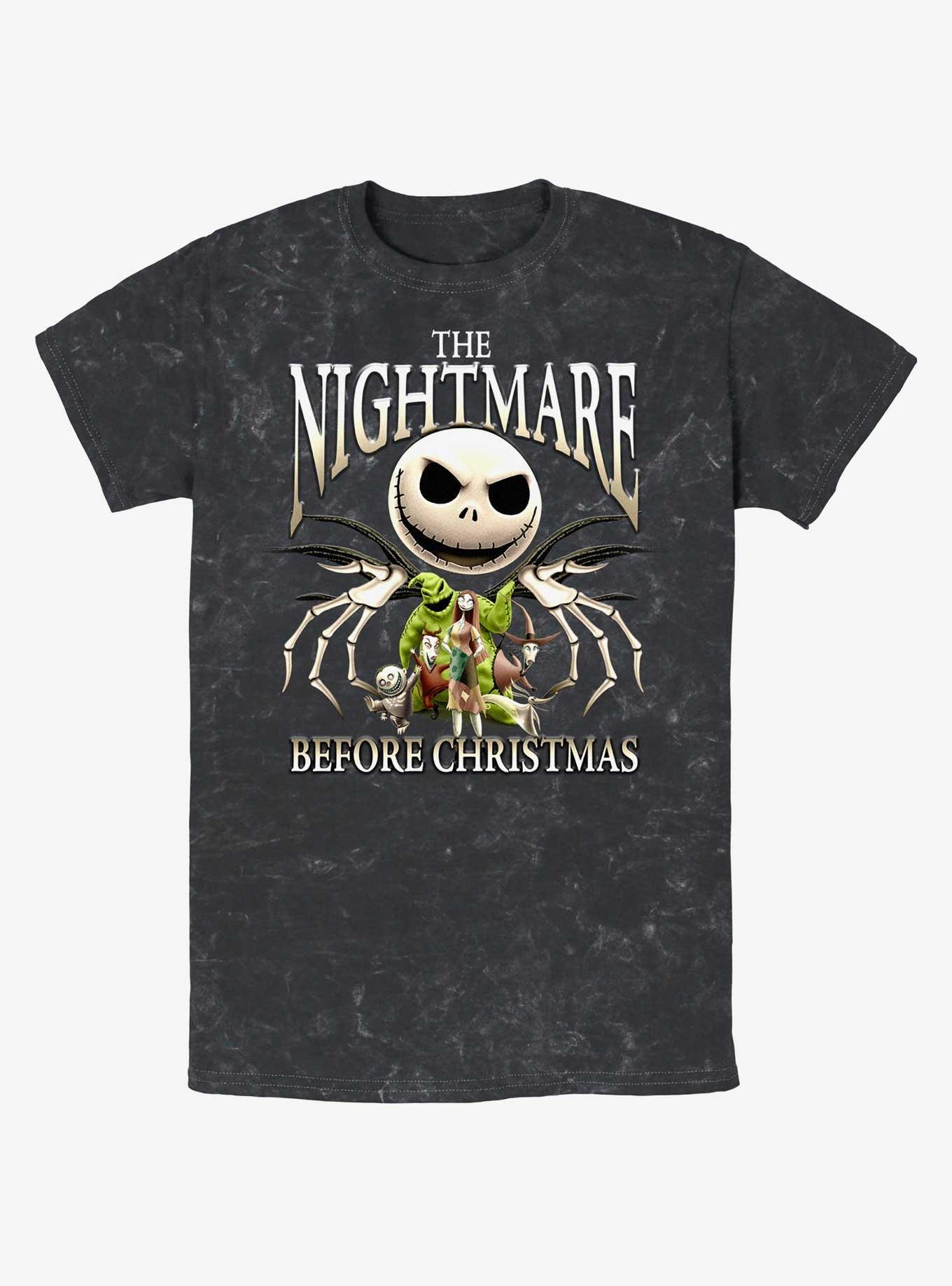 Disney The Nightmare Before Christmas Jacks A Nightmare Mineral Wash T-Shirt, BLACK, hi-res