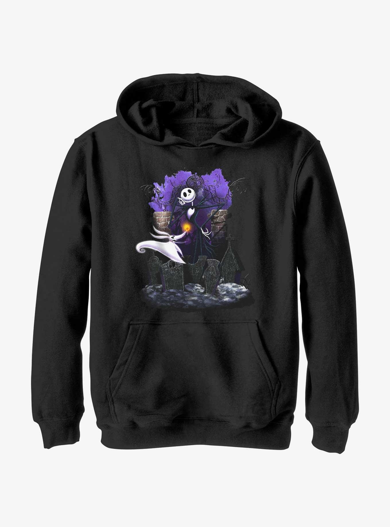 Disney The Nightmare Before Christmas Graveyard Buddies Youth Hoodie, BLACK, hi-res