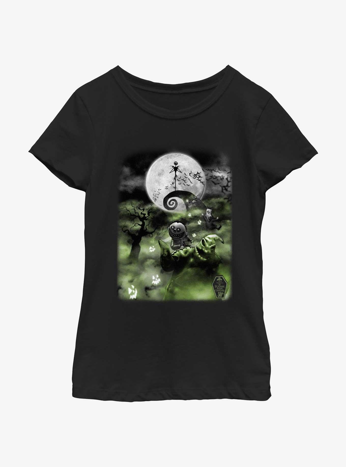 Disney The Nightmare Before Christmas Scary Night Youth Girls T-Shirt, , hi-res