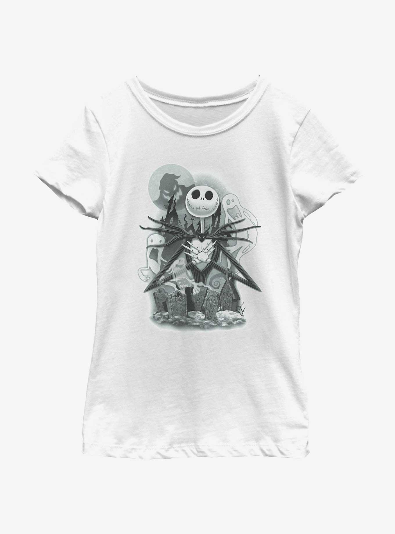 Disney The Nightmare Before Christmas Jack To Heart Youth Girls T-Shirt