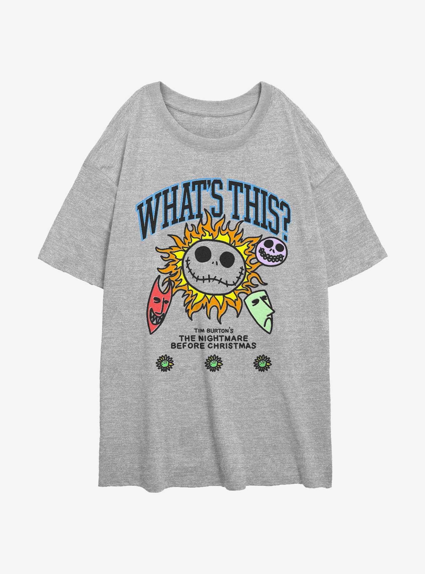 Disney The Nightmare Before Christmas What's this Womens Oversized T-Shirt, , hi-res