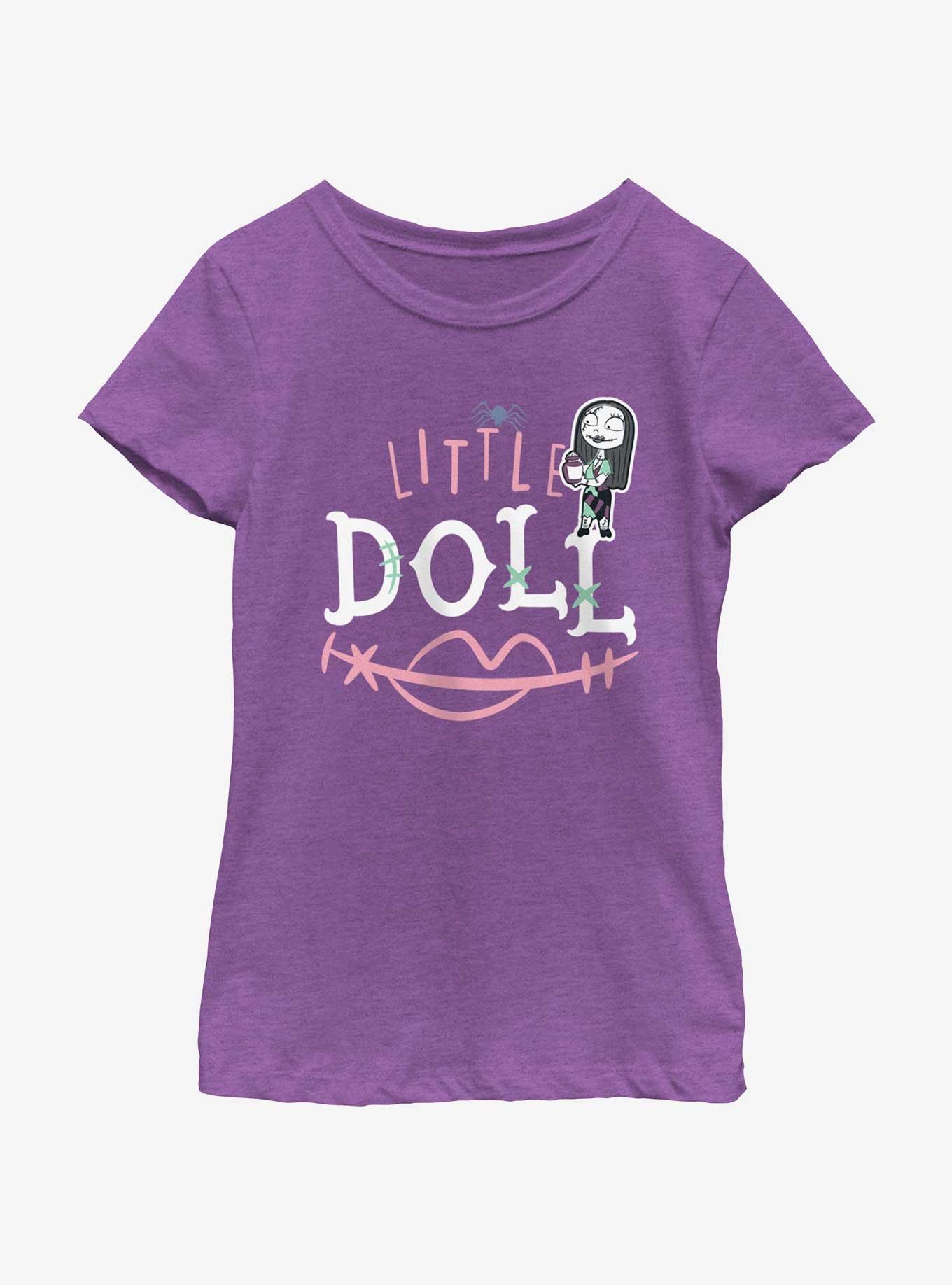 Disney The Nightmare Before Christmas Little Doll Youth Girls T-Shirt, PURPLE BERRY, hi-res