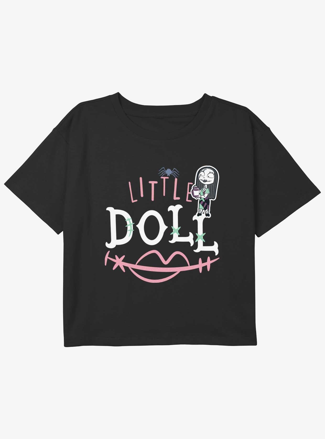 Disney The Nightmare Before Christmas Little Doll Youth Girls Boxy Crop T-Shirt, , hi-res