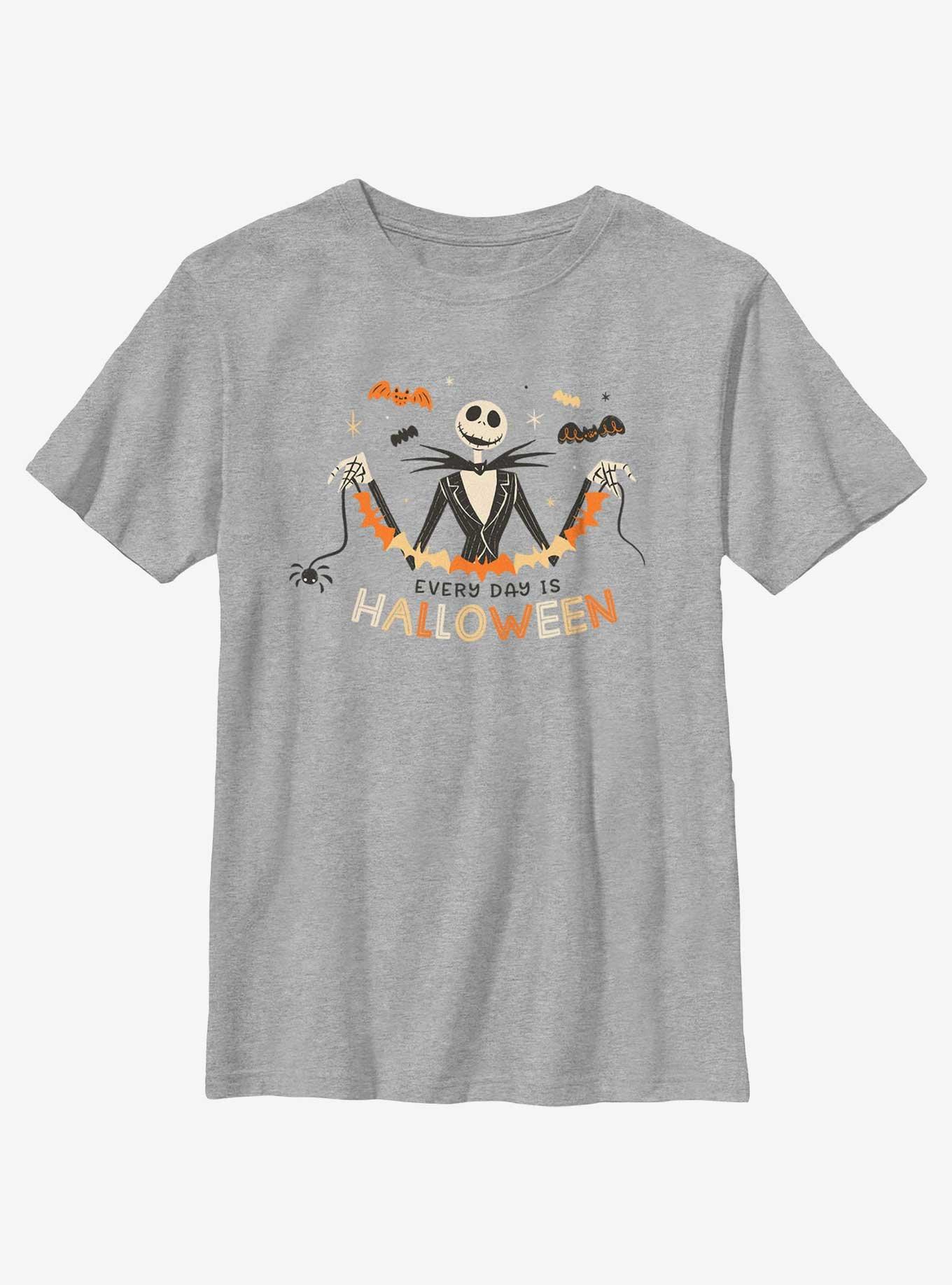 Disney The Nightmare Before Christmas Every Day Is Halloween Youth T-Shirt, ATH HTR, hi-res