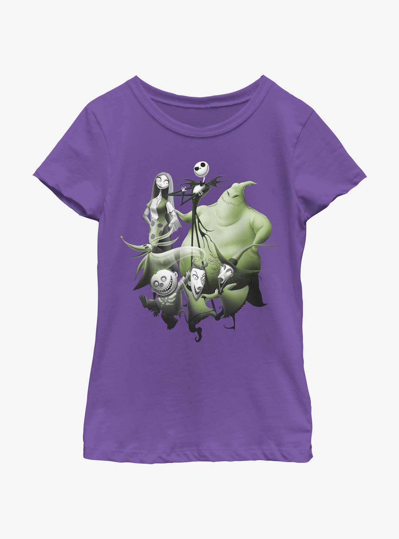 Disney The Nightmare Before Christmas Groupshot Youth Girls T-Shirt, , hi-res