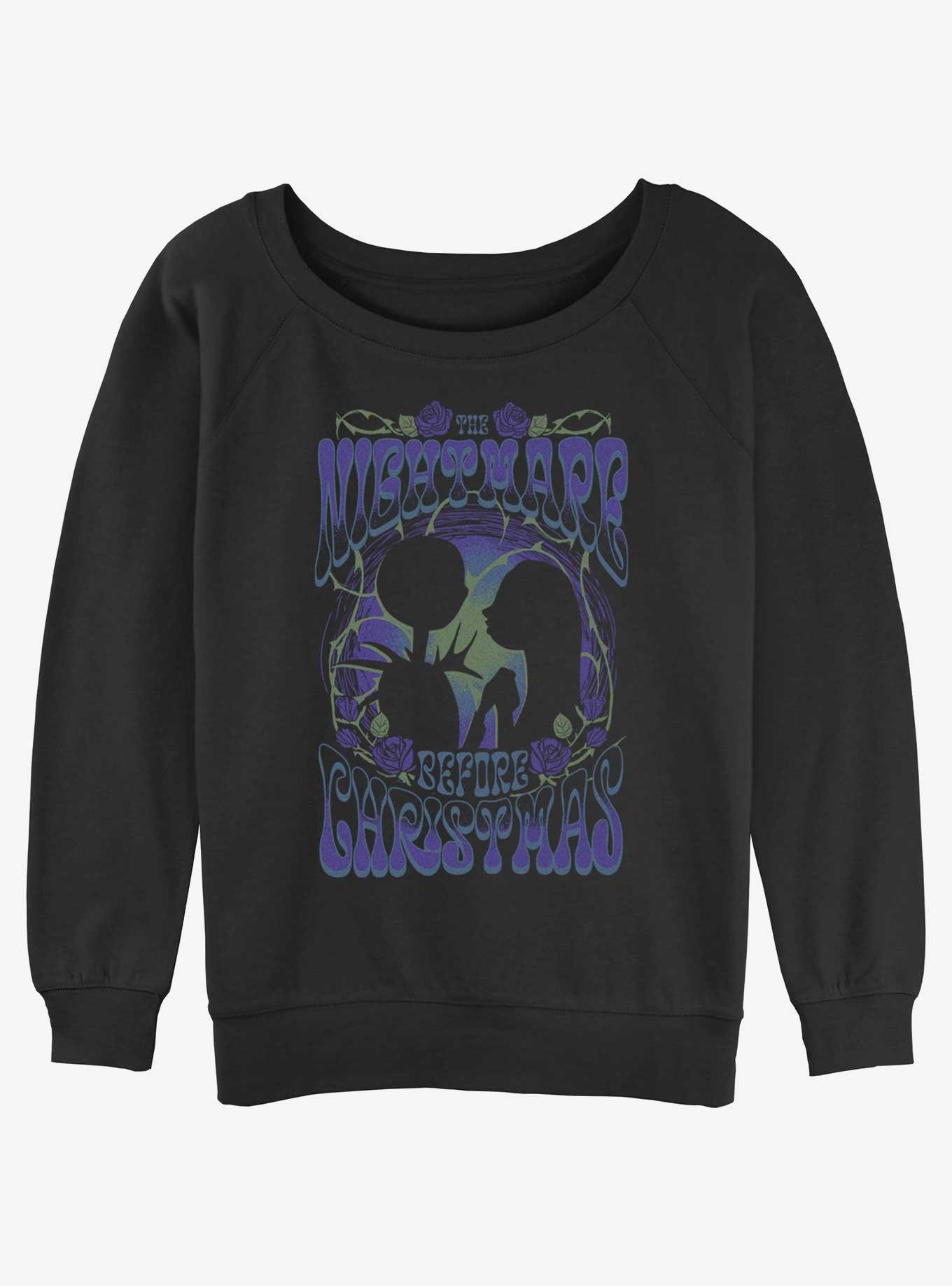 Disney The Nightmare Before Christmas Poster Womens Slouchy Sweatshirt, , hi-res