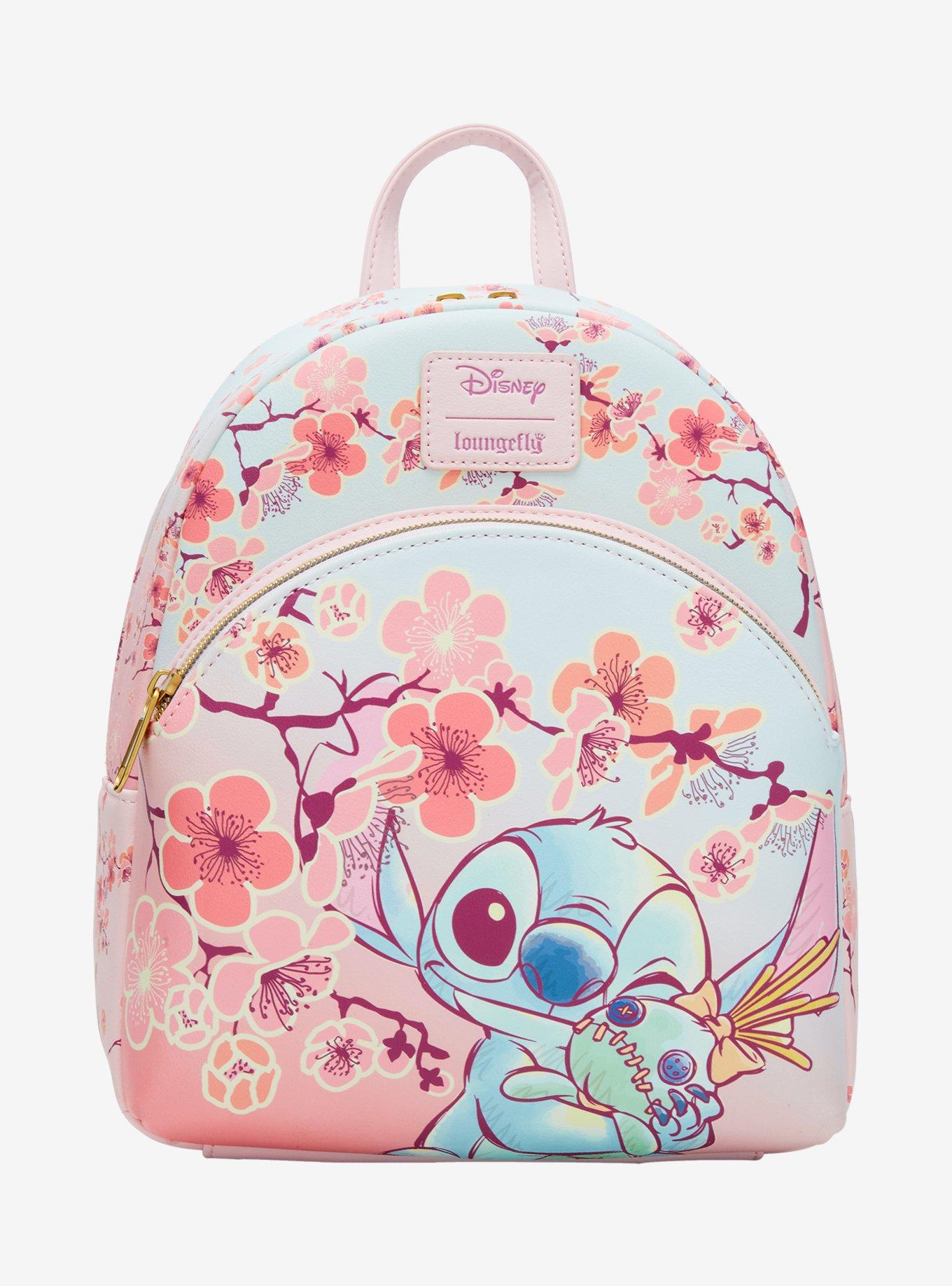Loungefly Disney Stitch & Scrump Cherry Blossoms Mini Backpack, , hi-res