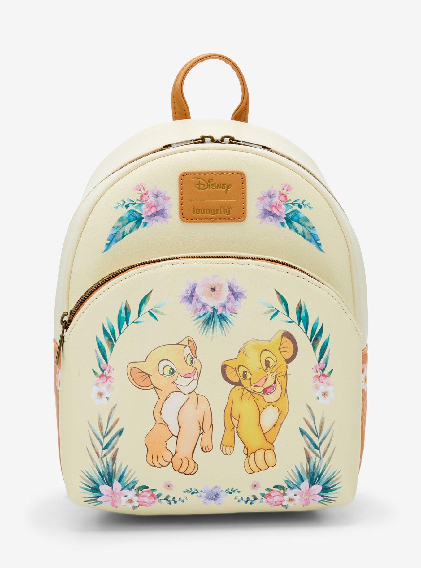 Loungefly Disney The Lion King Simba & Nala Floral Mini Backpack, , hi-res