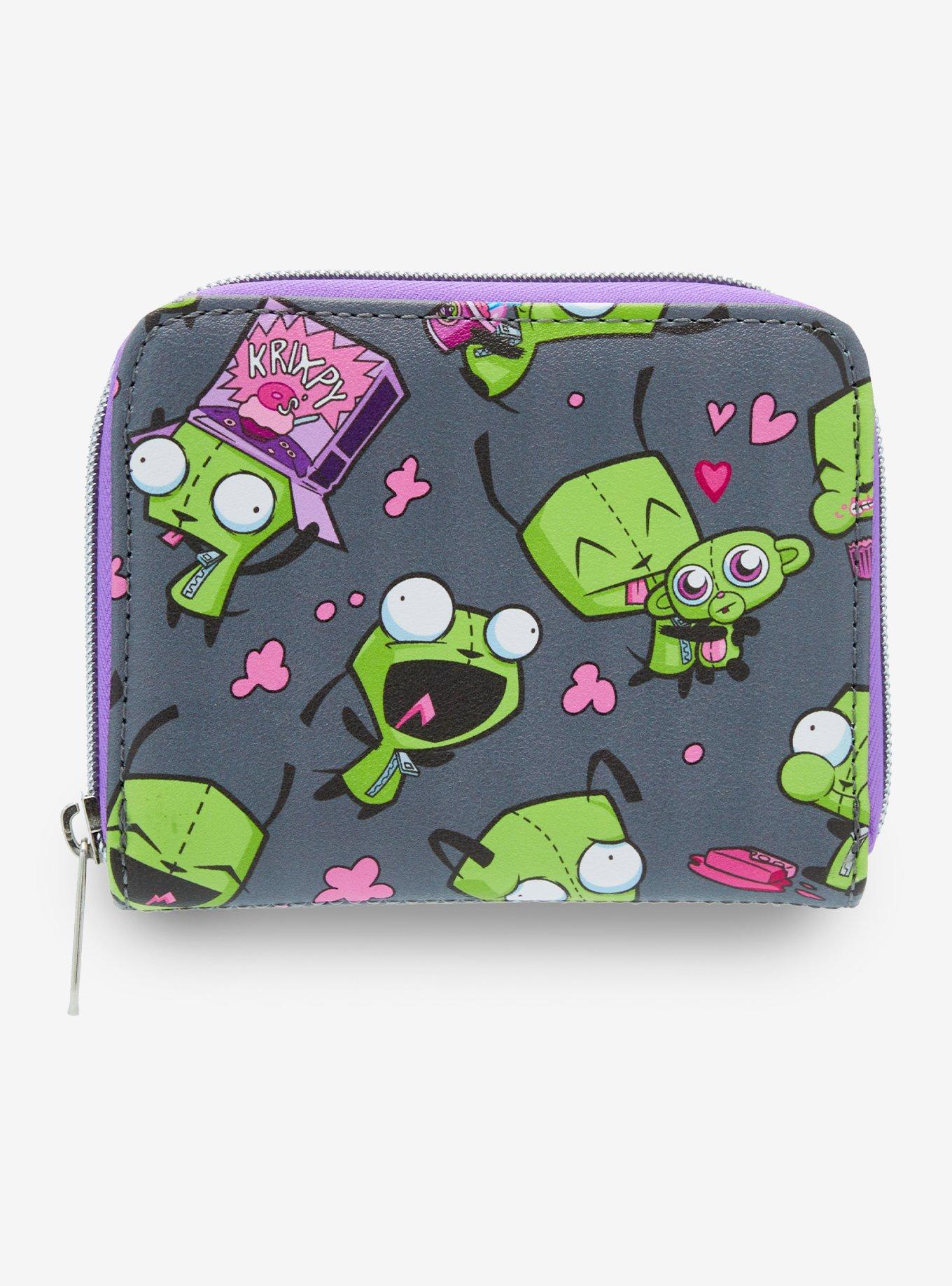 Loungefly Invader Zim GIR Snacks & Pig Mini Zipper Wallet, , hi-res