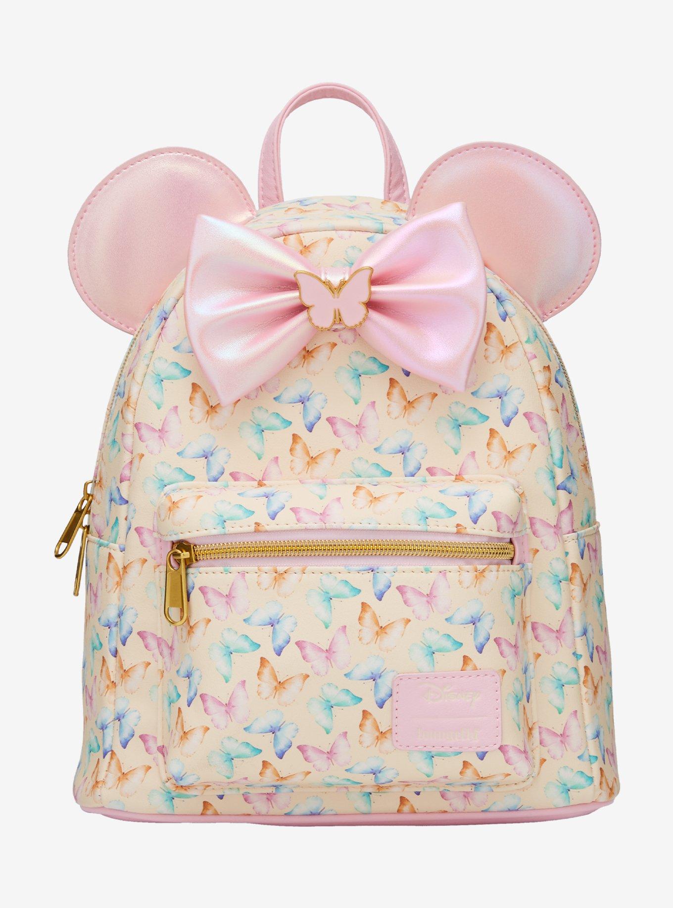 Loungefly Disney Minnie Mouse Ears Butterfly Mini Backpack, , hi-res