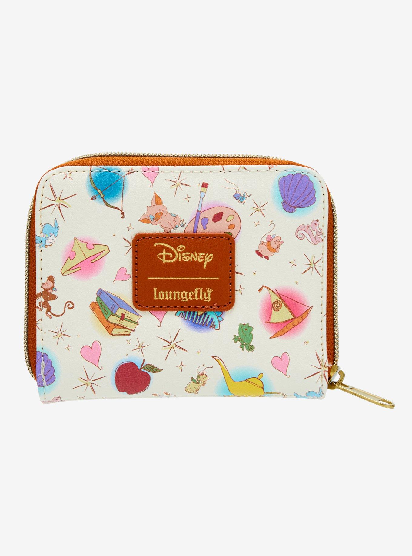 Loungefly Disney Princess Icons & Sidekicks Mini Zipper Wallet