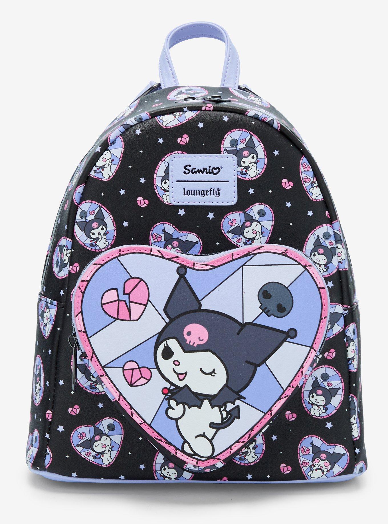 Loungefly Kuromi Stained Glass Mini Backpack, , hi-res