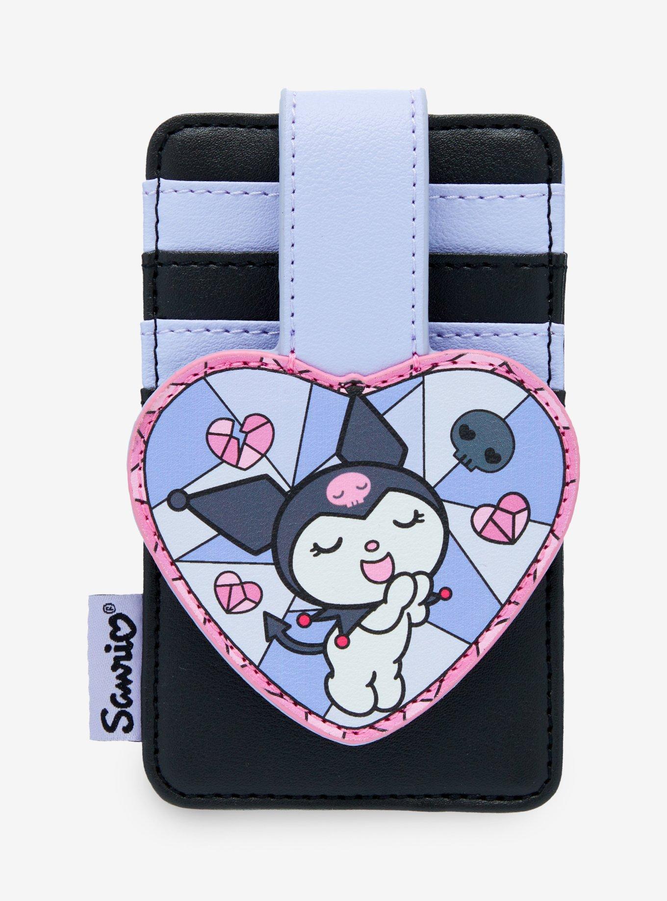 Loungefly Kuromi Stained Glass Vertical Cardholder, , hi-res