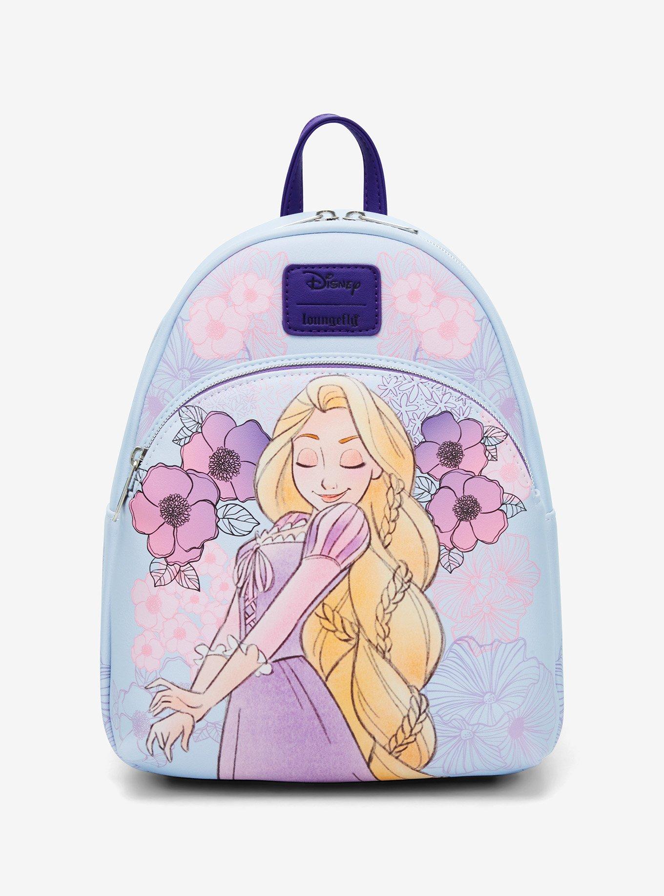 Loungefly Disney Tangled Rapunzel Pastel Flowers Mini Backpack, , hi-res