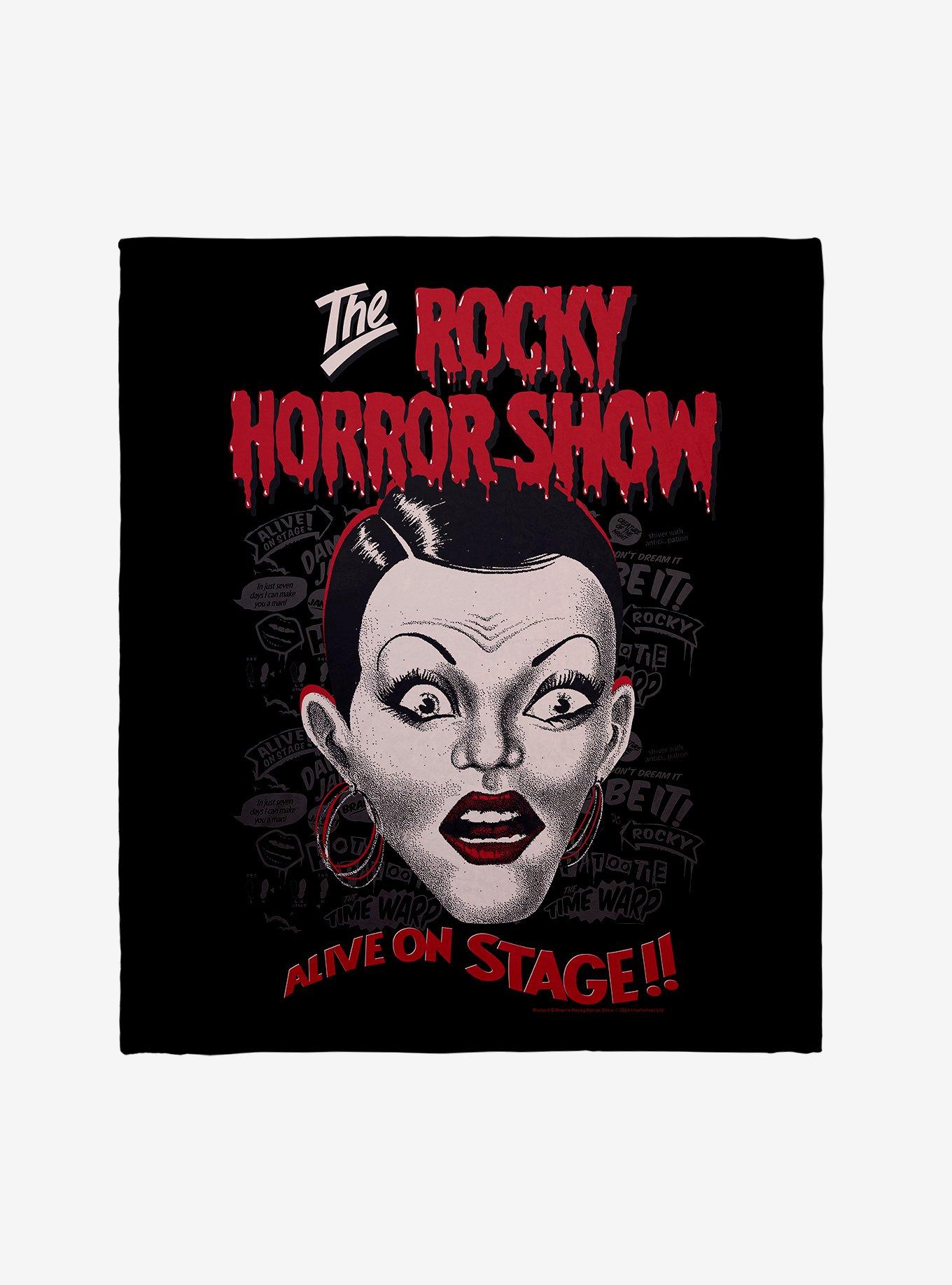 The Rocky Horror Picture Show Alive On Stage Throw Blanket