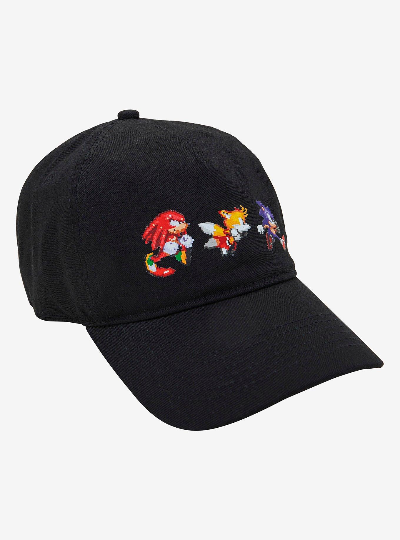 Sonic the Hedgehog Trio Running Pixel Ball Cap — BoxLunch Exclusive, , hi-res