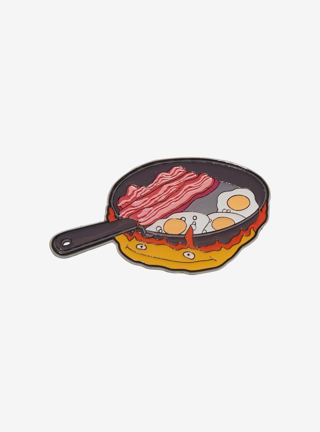 Studio Ghibli® Howl's Moving Castle Calcifer Frying Pan Enamel Pin, , hi-res