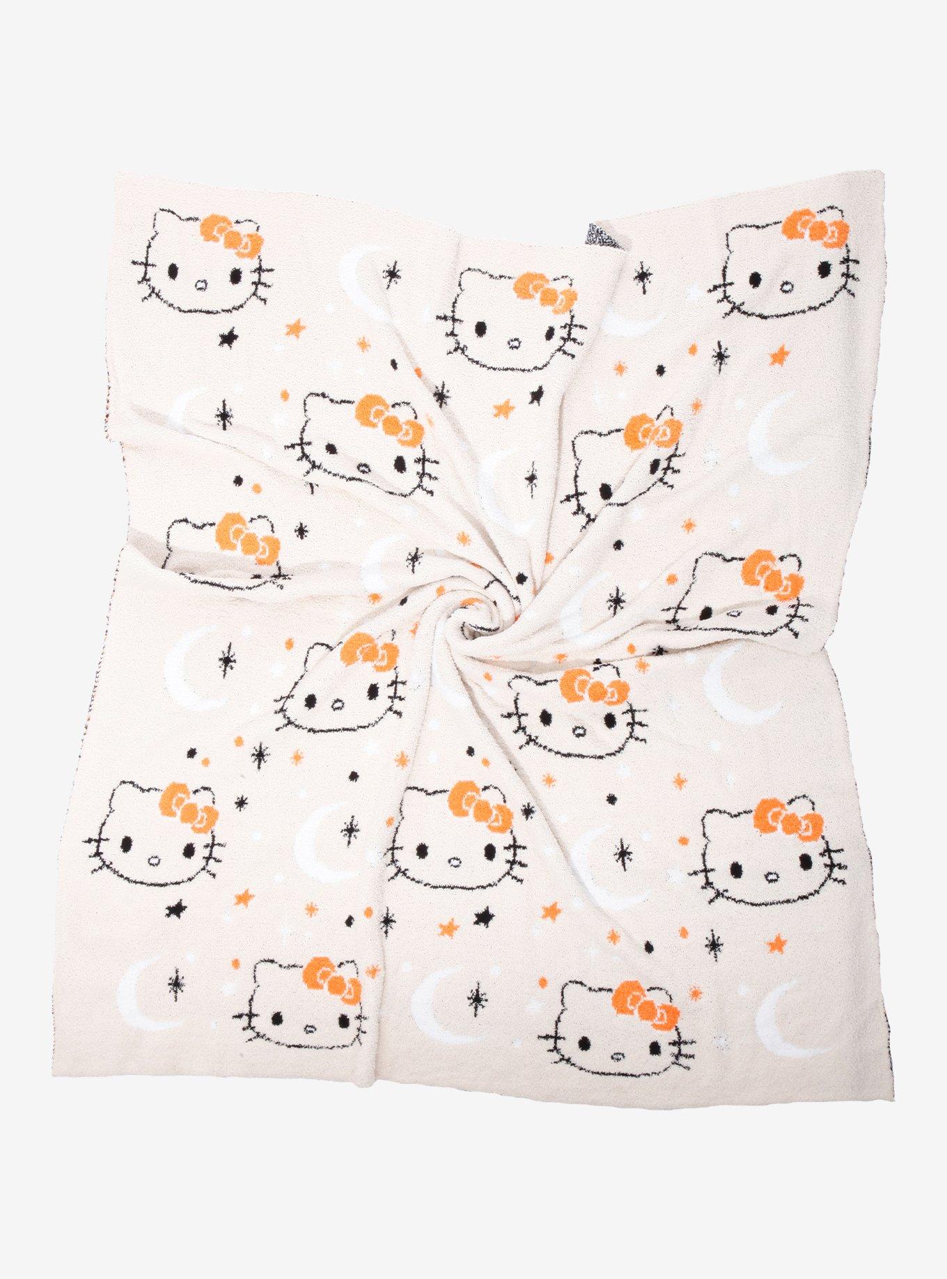 Sanrio Hello Kitty Stars & Moon Allover Print Feather Knit Throw - BoxLunch Exclusive, , hi-res