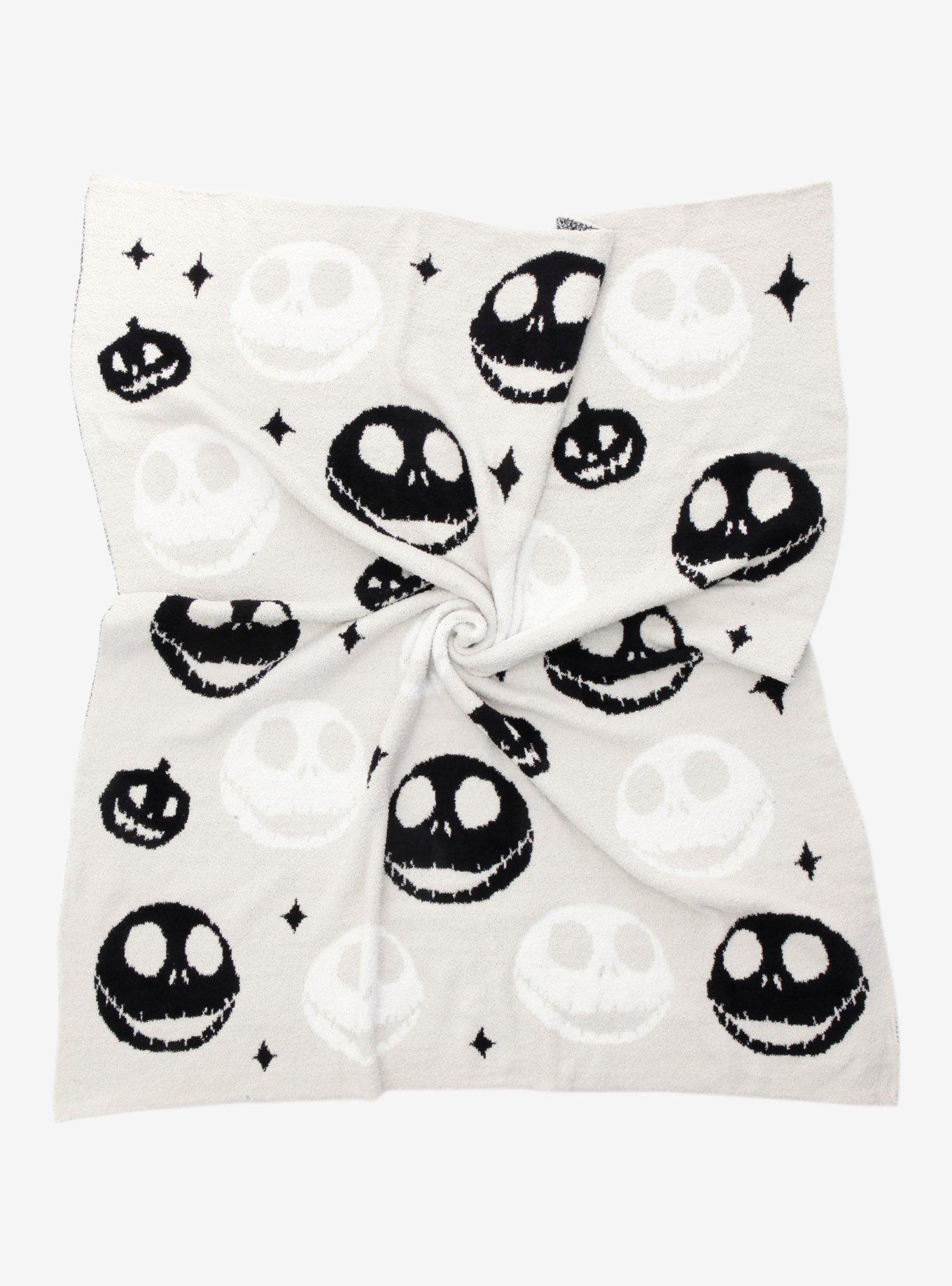 Disney The Nightmare Before Christmas Jack Skellington Sparkles Allover Print Feather Knit Throw - BoxLunch Exclusive, , hi-res