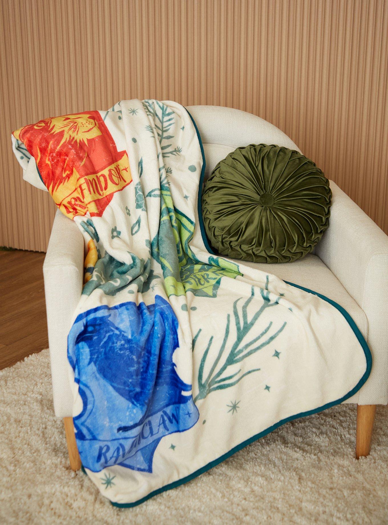 Harry Potter Hogwarts Houses Botanical Throw — BoxLunch Exclusive, , hi-res
