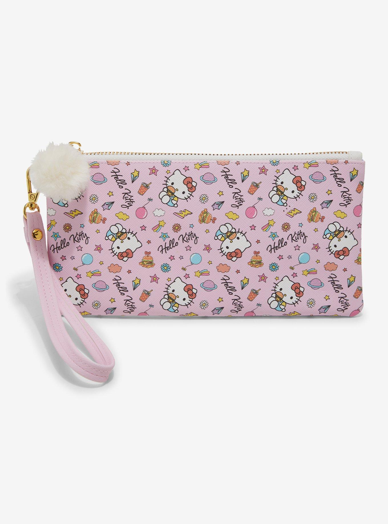 Sanrio Hello Kitty Food Allover Print Wristlet Pouch, , hi-res