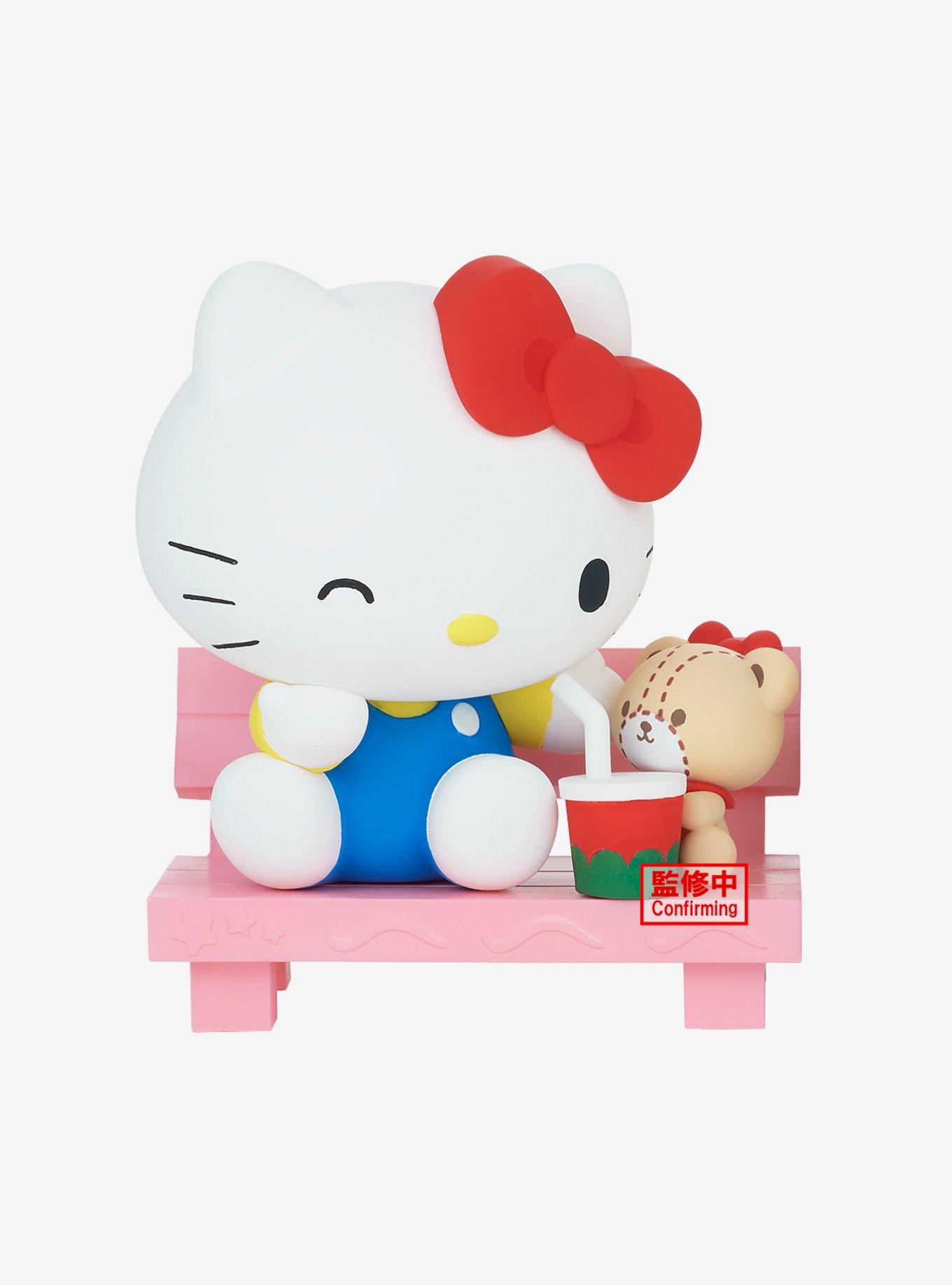 Banpresto Hello Kitty With Tiny Chum Bench Figure Hot Topic Exclusive, , hi-res