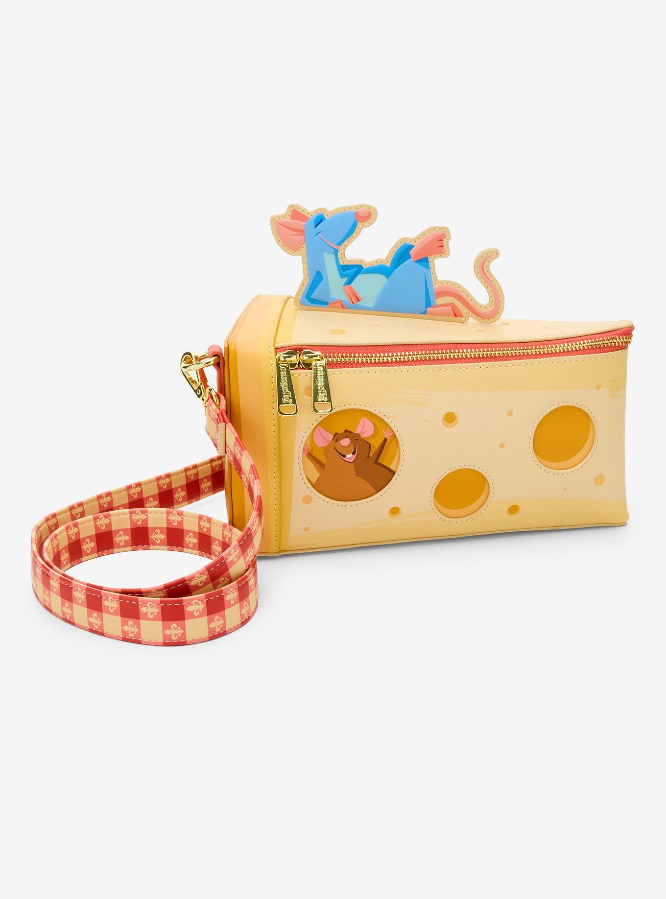 Loungefly Disney Pixar Ratatouille Remy & Emile Cheese Wedge Figural Crossbody Bag, , hi-res