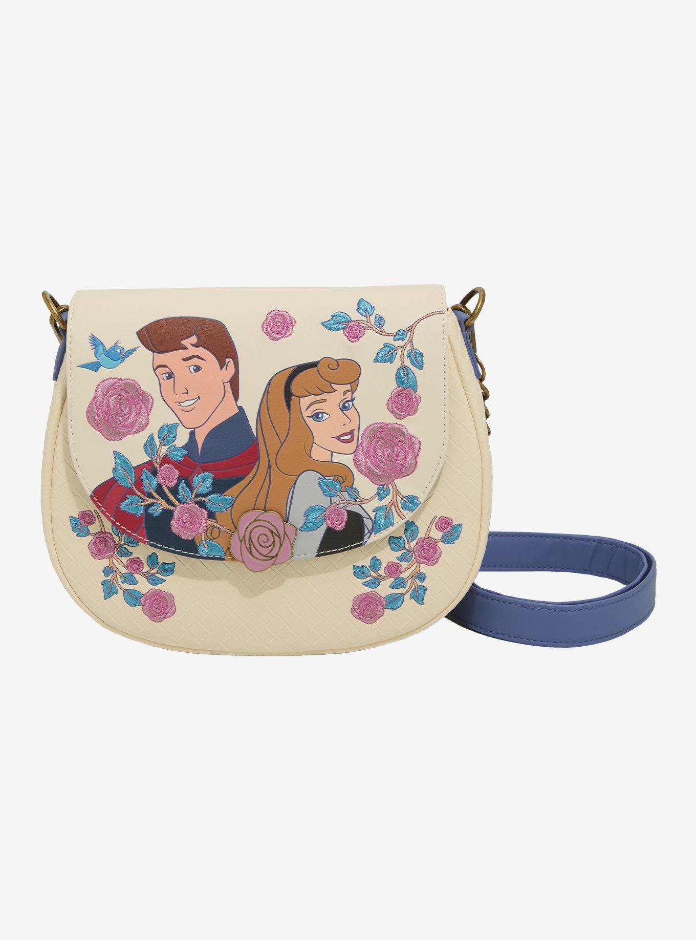 Loungefly Disney Sleeping Beauty Aurora & Philip Roses Crossbody Bag, , hi-res