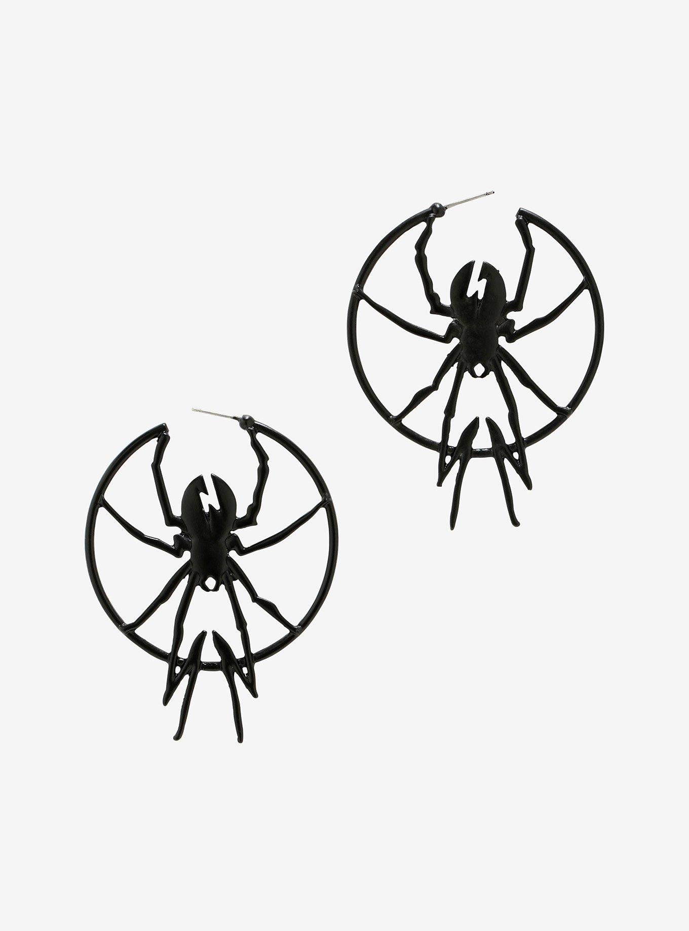 My Chemical Romance Killjoy Spider Hoop Earrings, , hi-res