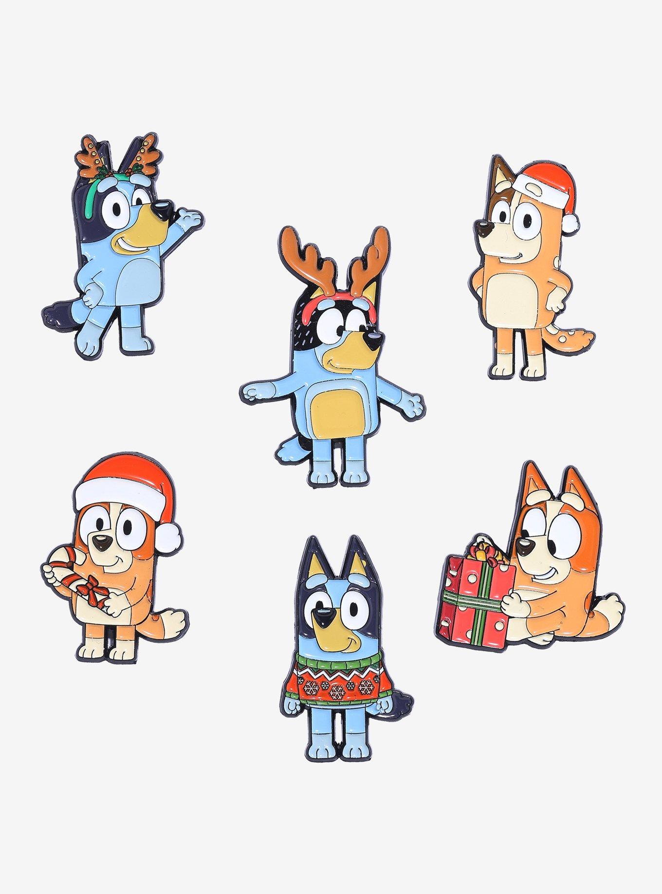 Bluey Heeler Family Holiday Blind Box Enamel Pin Hot Topic Exclusive, , hi-res