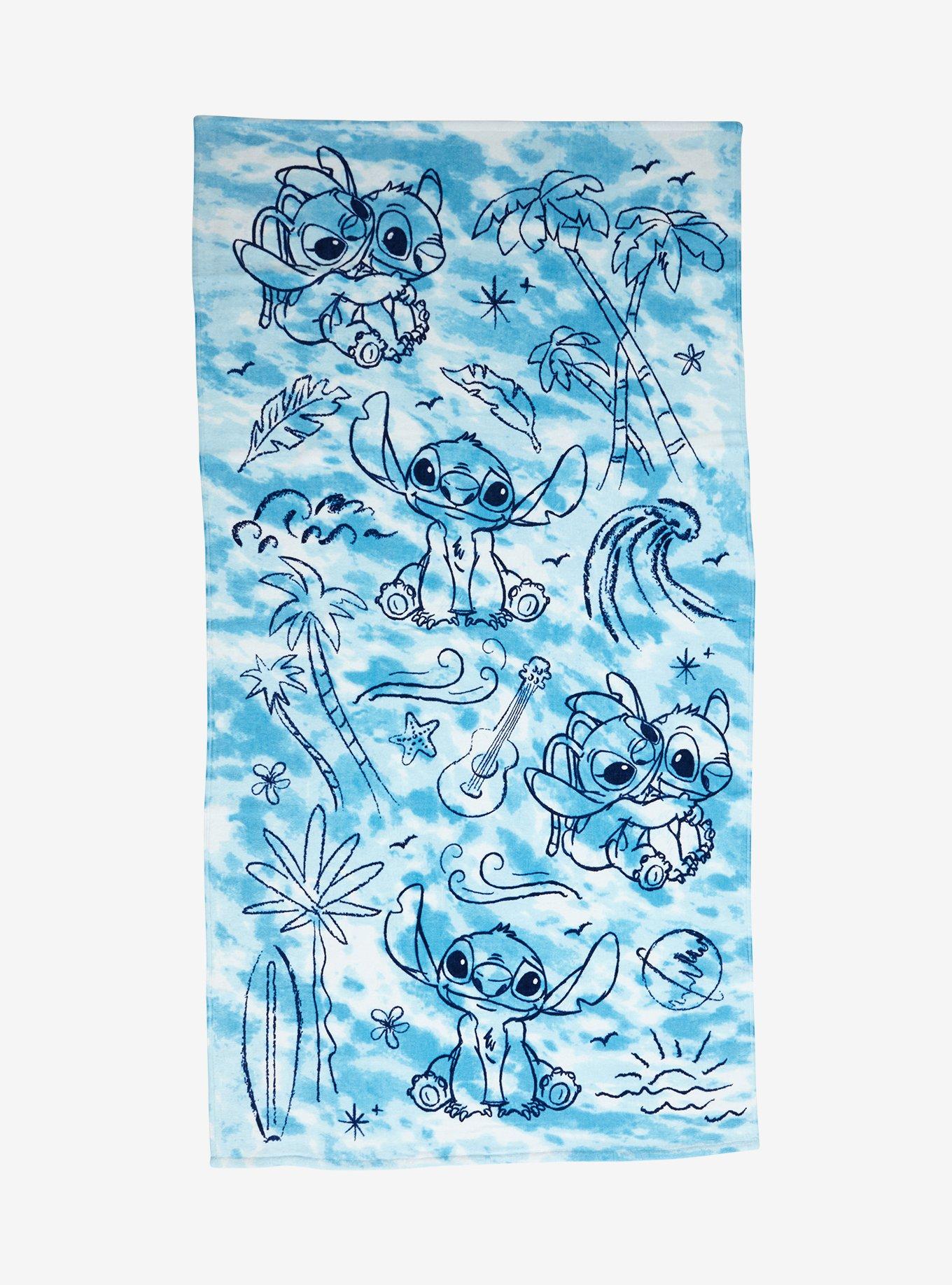 Disney Lilo & Stitch Blue Stitch Beach Towel — BoxLunch Exclusive