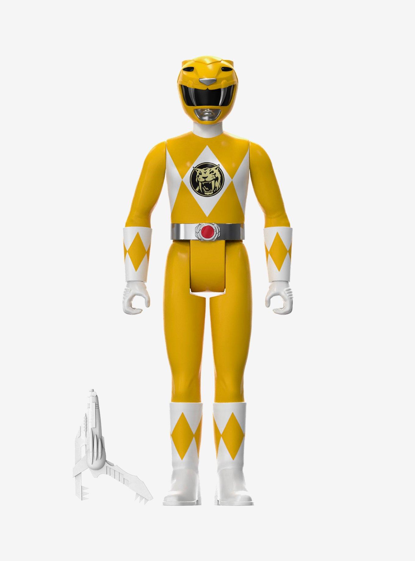 Super7 Mighty Morphin' Power Rangers ReAction Yellow Ranger SDCC 2023 Exclusive Figure, , hi-res