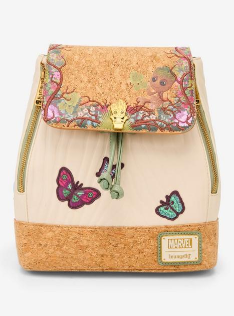 Loungefly Marvel Guardians Of The Galaxy Groot Floral Slouch Mini ...