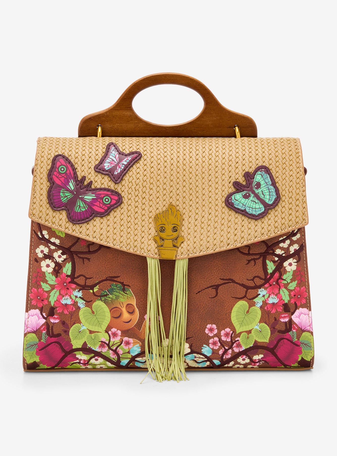 Loungefly Marvel Guardians Of The Galaxy Groot Floral Crossbody Bag, , hi-res