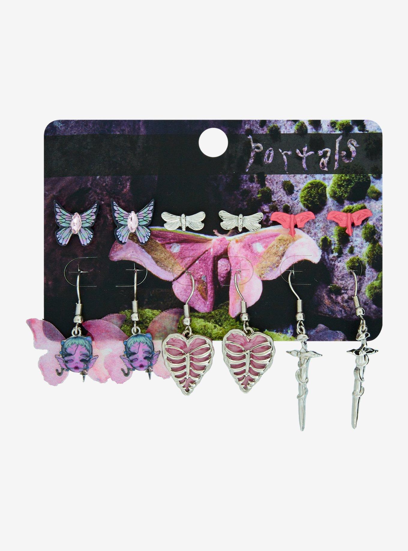 Melanie Martinez Portal Butterfly Fairy Earring Set, , hi-res