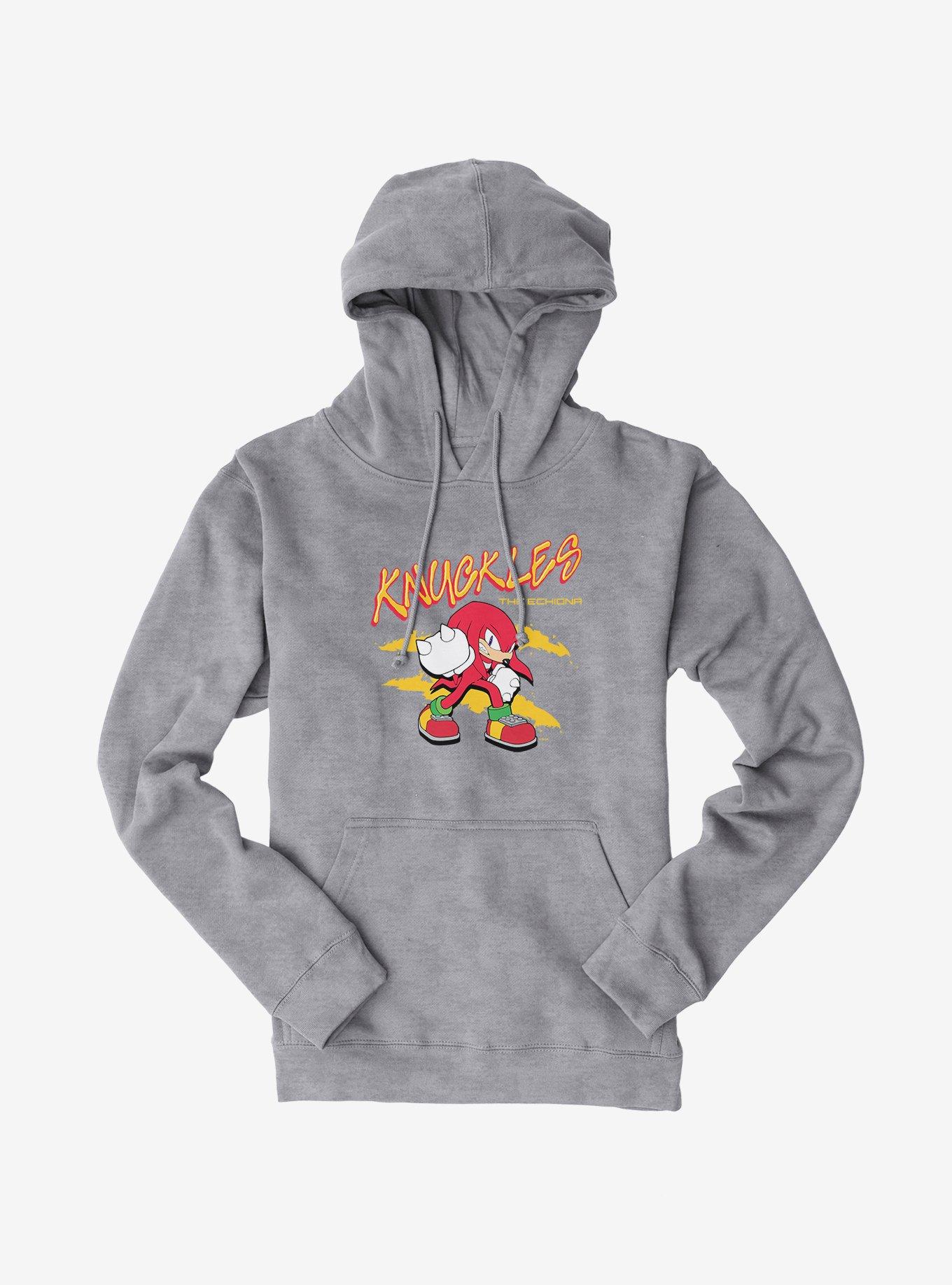 Sonic The Hedgehog Knuckles The Echidna Hoodie, SPORT GRAY, hi-res