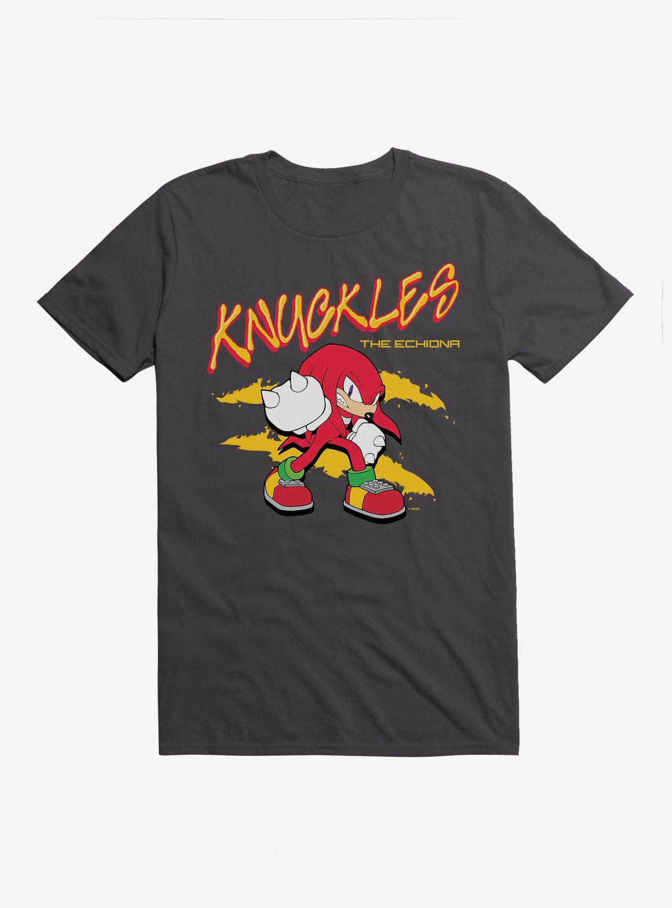 Sonic The Hedgehog Knuckles The Echidna T-Shirt, HEAVY METAL, hi-res