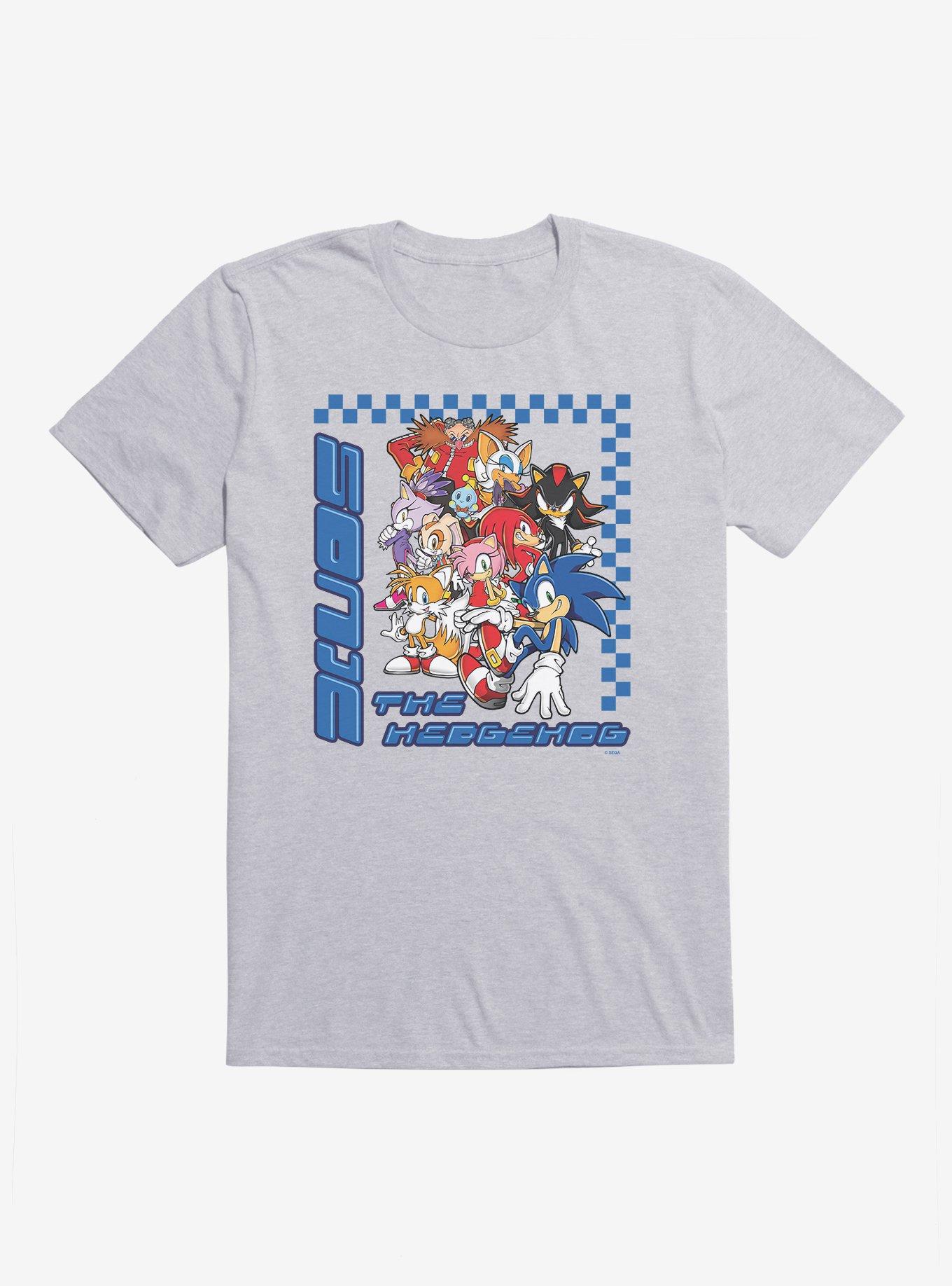 Sonic The Hedgehog Group Checkered T-Shirt, , hi-res