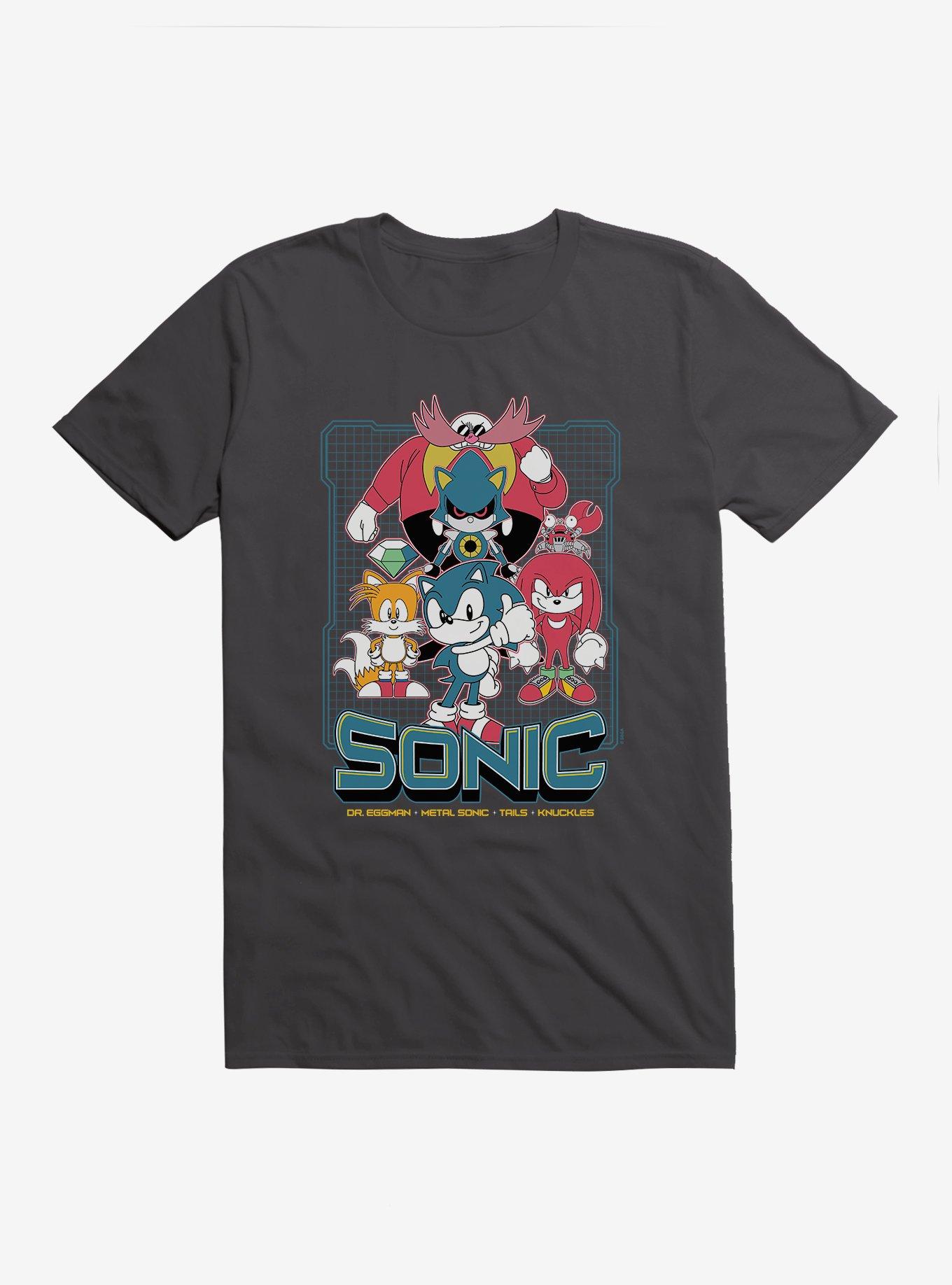 Sonic The Hedgehog Group Retro T-Shirt, , hi-res