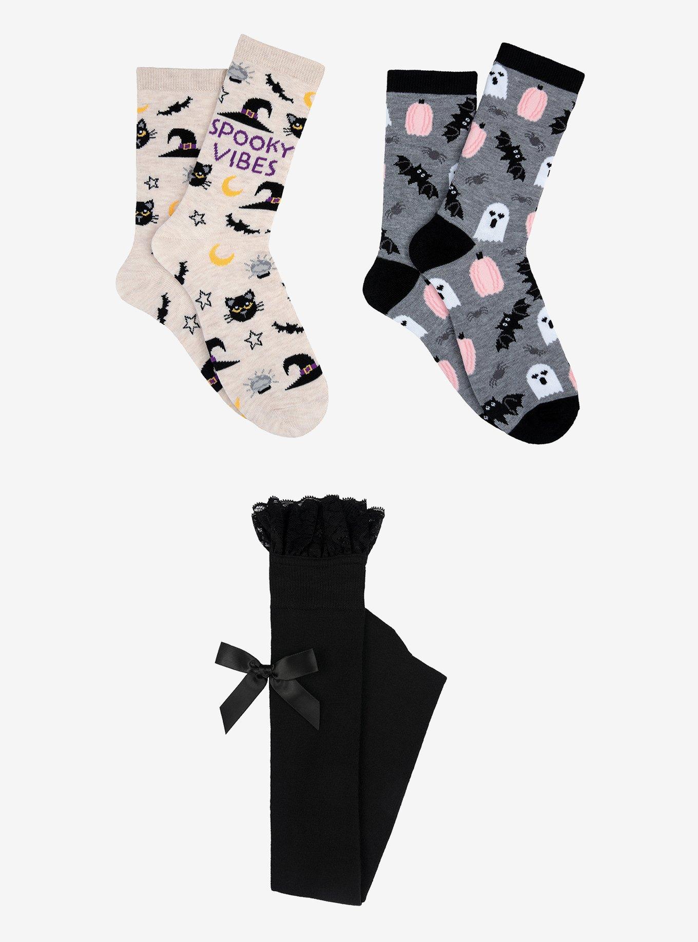 Spooky Vibes 3-Pair Sock Bundle, , hi-res