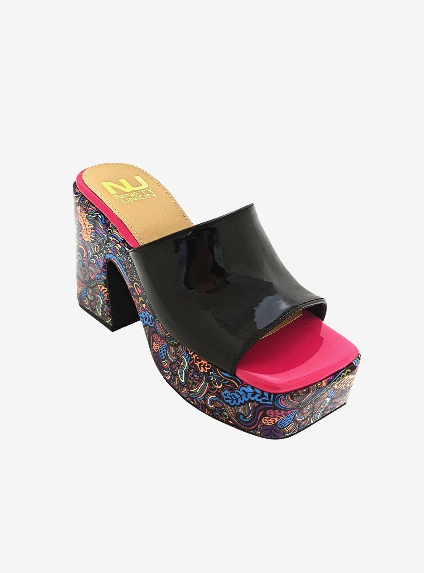 Porto Platform Slide Sandal Black, MULTI, hi-res